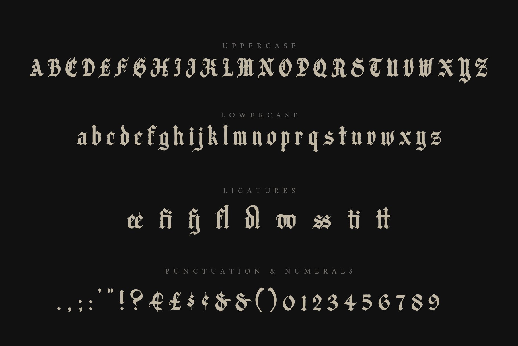 Candelabra Blackletter Font (788360) Gothic Font Bundles