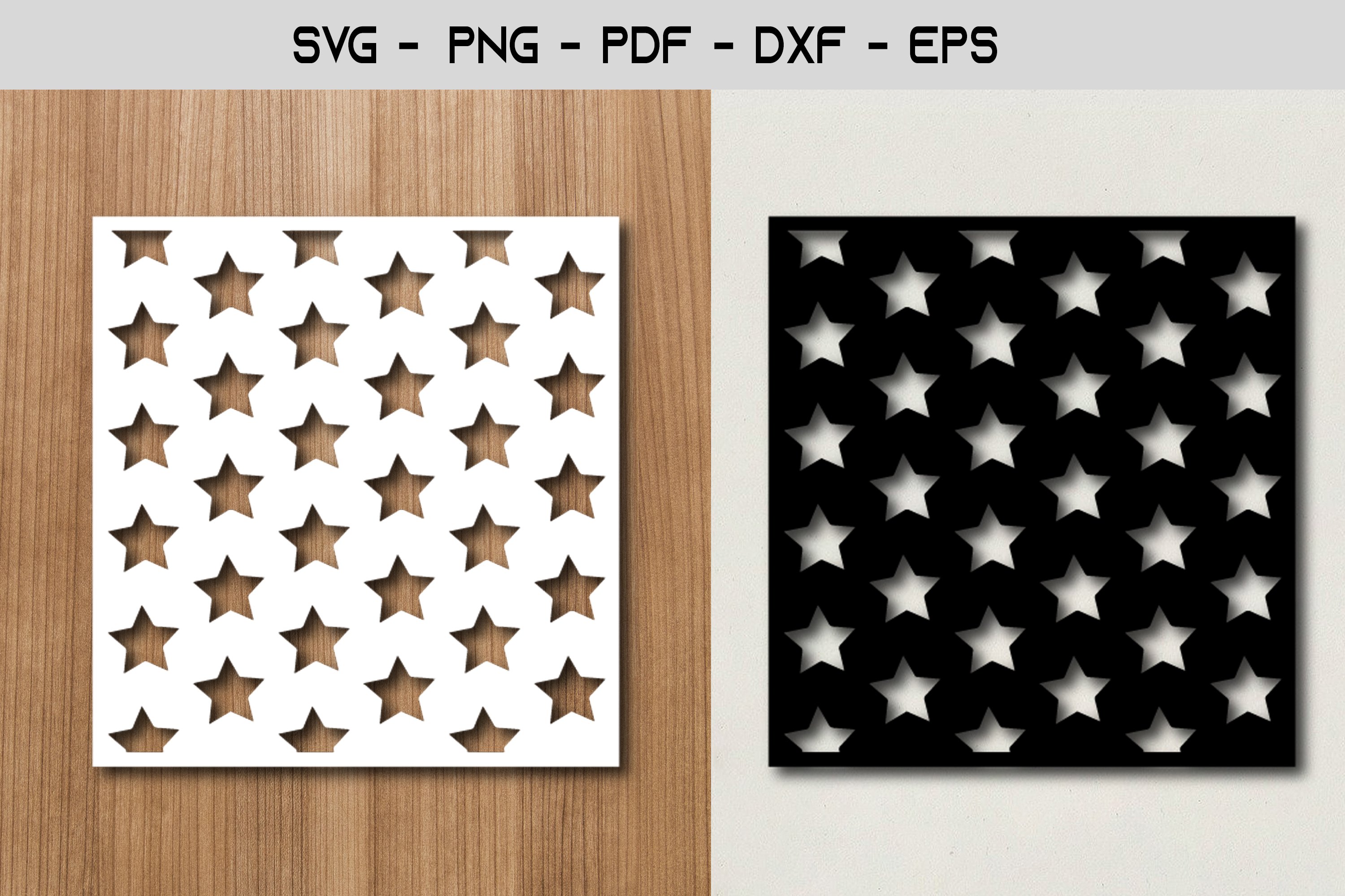 Pattern Stencil Paper Template Design