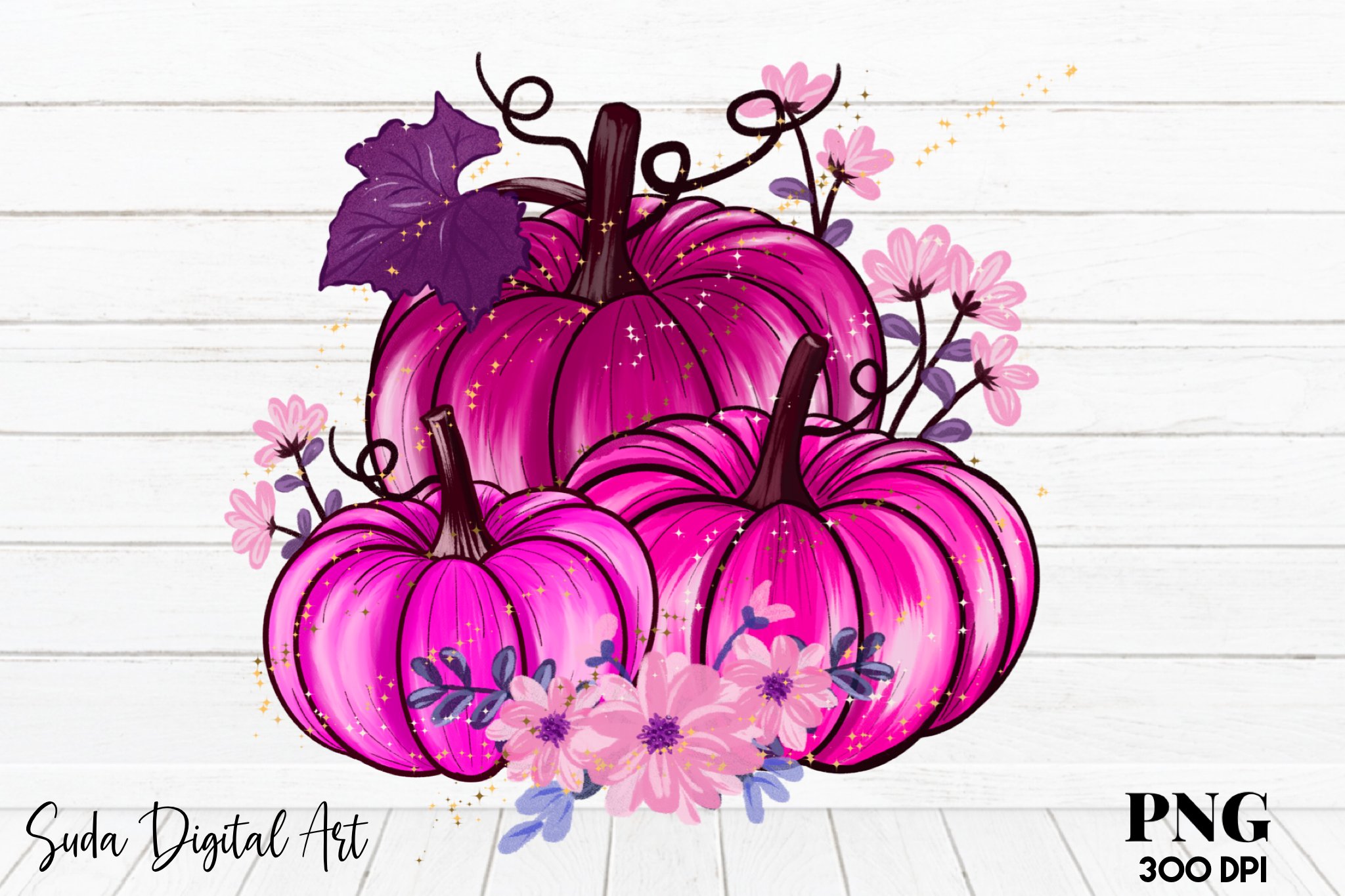 Pink Pumpkins Sublimation (948184) | Sublimation | Design Bundles
