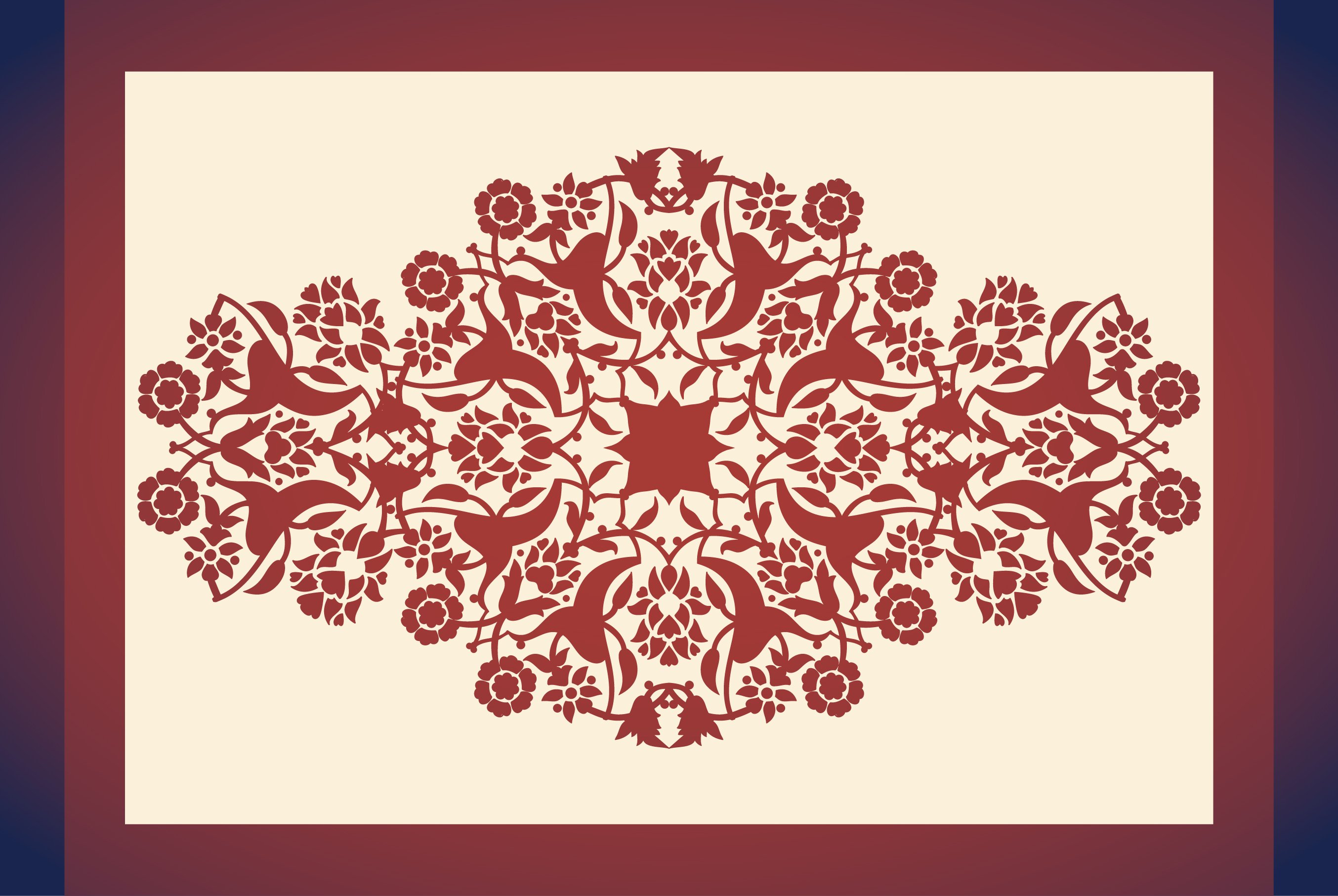 【WHIMSIC】ARABESQUE PATTERN JACQUERDKNIT Mesmerist Whimsy Arabesque Glossy Glazed Ceramic Mosaic | Tilemart