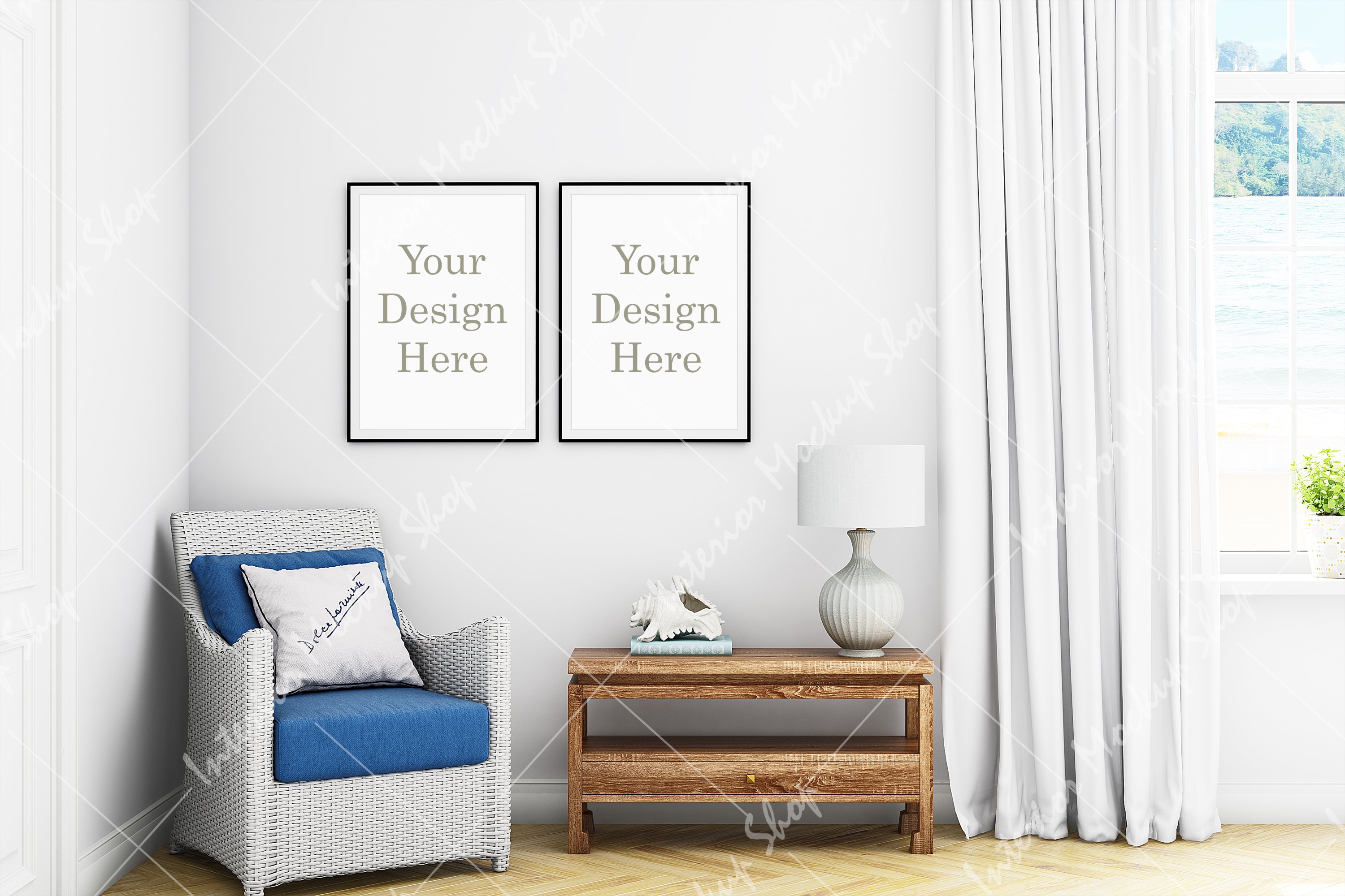 Frame mockup,Interior mockup, Living room Mockup (1340701) | Craft