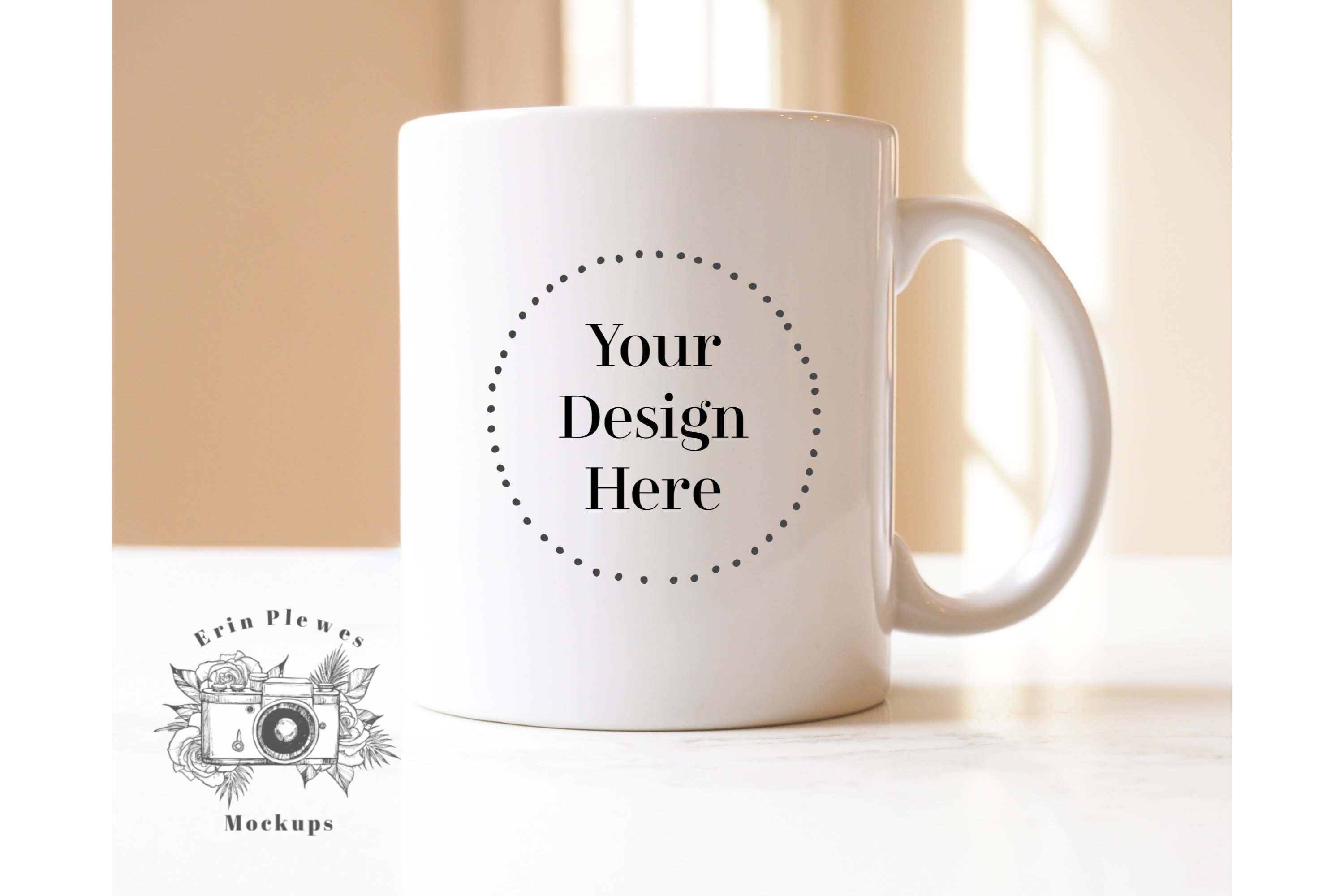 White Coffee Mug Mockup Minimalist Coffee Cup Mockup
