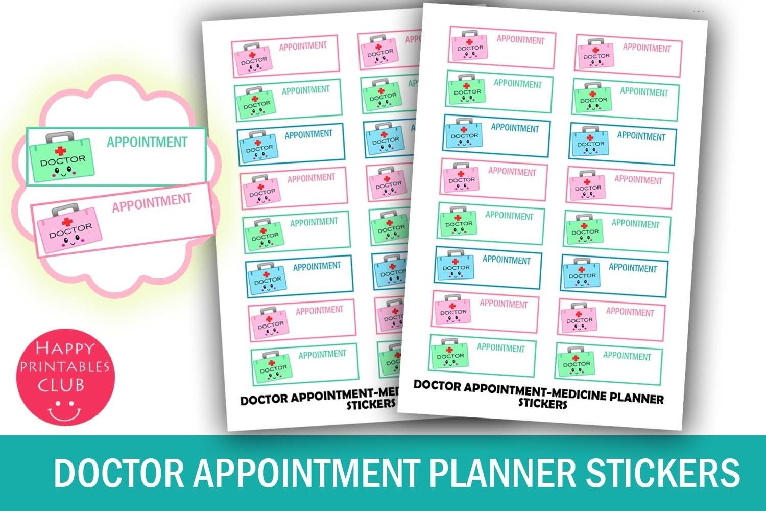 doctor-appointment-planner-stickers-i-health-148507 for Free Printable Doctor Appointment Cards Doctor Appointment Planner Stickers I Health (148507) for Free Printable Doctor Appointment Cards
