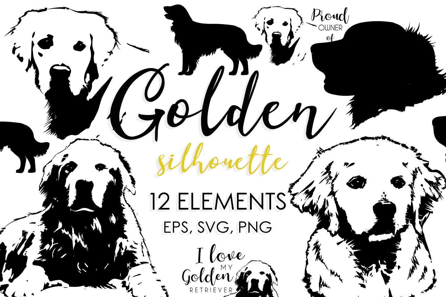 Golden Retriever Clipart Dog Breeds Svg Dog Bundle 673308 Cut Files Design Bundles