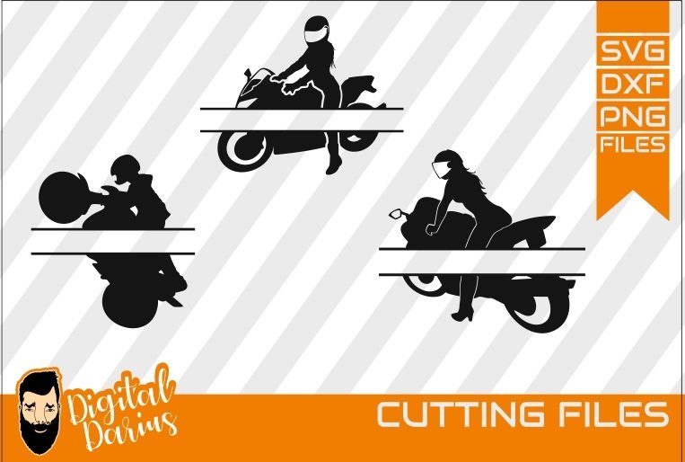 Download 3x Motorcycles Bike Monogram Svg Scooters Motocross Girl 231535 Cut Files Design Bundles