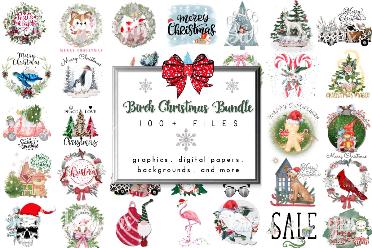 Mega Christmas Sublimation Bundle for Holiday Crafting - Ove