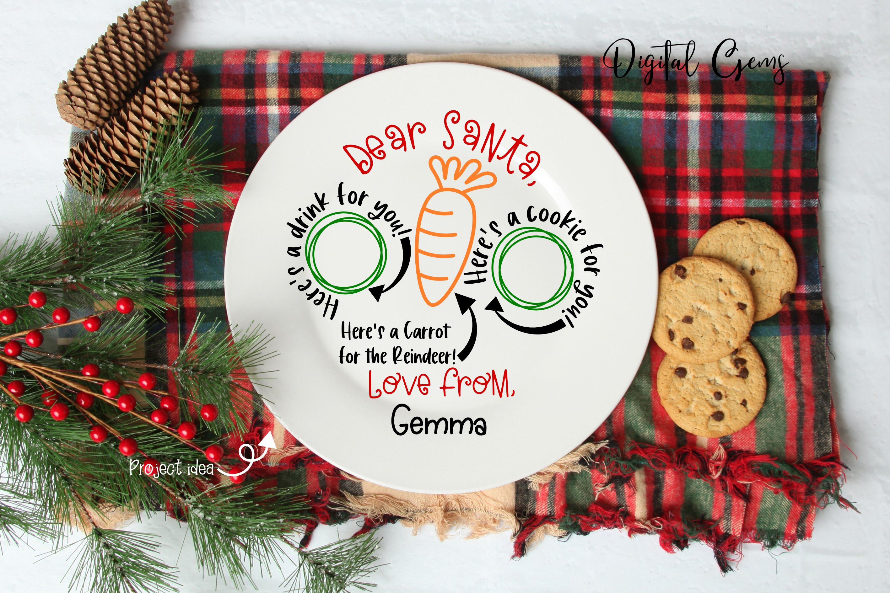 Christmas Plate SVG / PNG / EPS / DXF files (903556) Cut Files