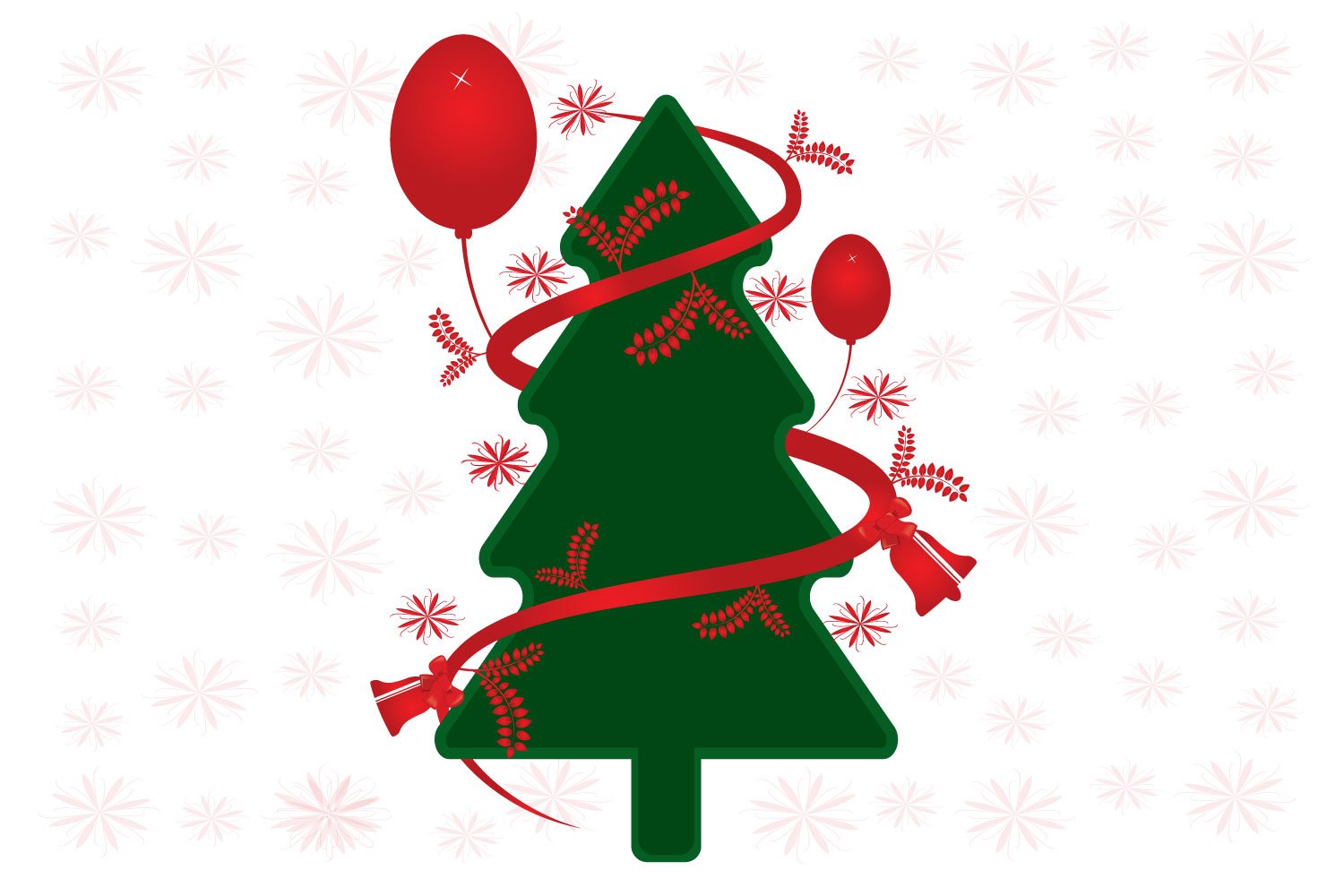 Merry Christmas Tree Vector Design 406578 Decorations Design Bundles