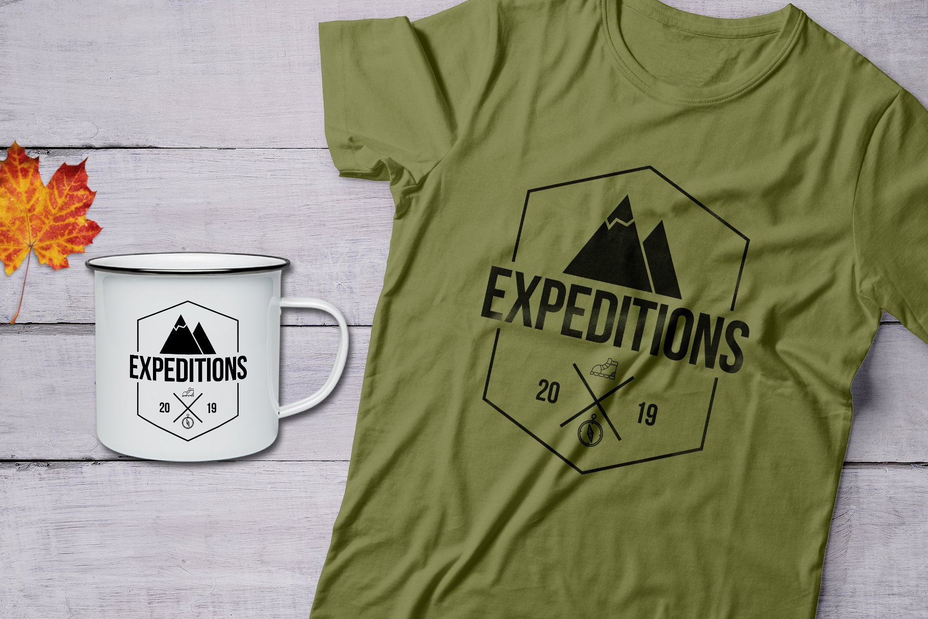 Vintage Hiking Logo / Expedition Label Templates SVG Cricut (236849 ...