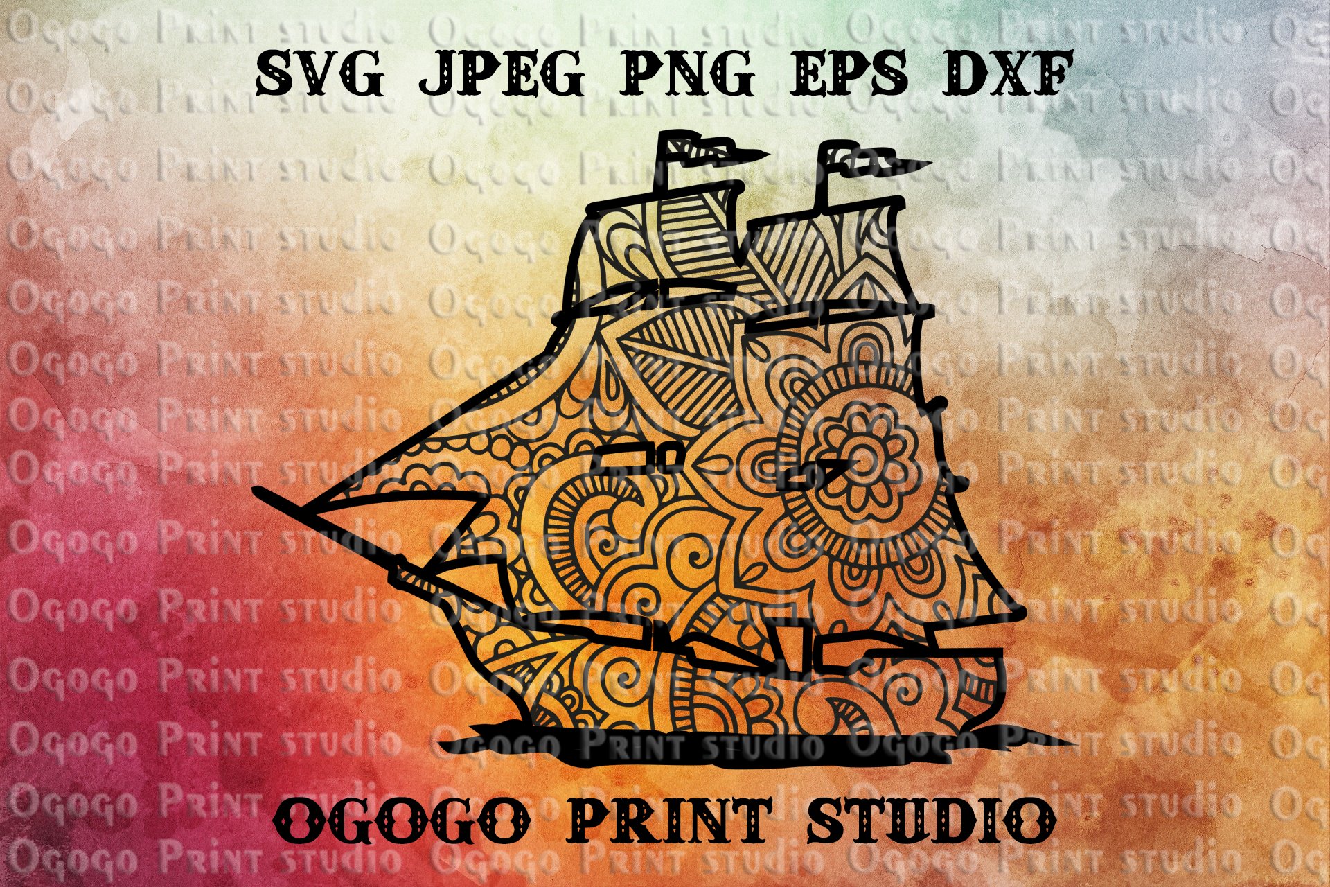 Download Ship Svg Zentangle Svg Mandala Svg Travel Svg Pirate Svg 227824 Cut Files Design Bundles