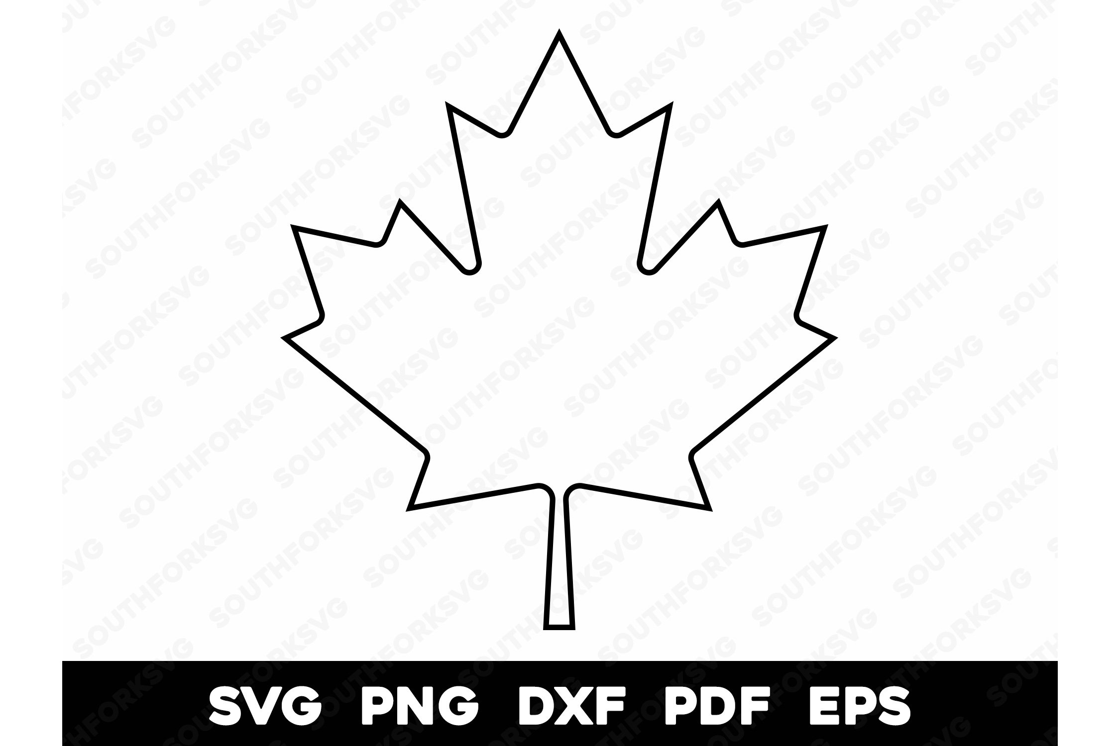 Canadian Maple Leaf Outline