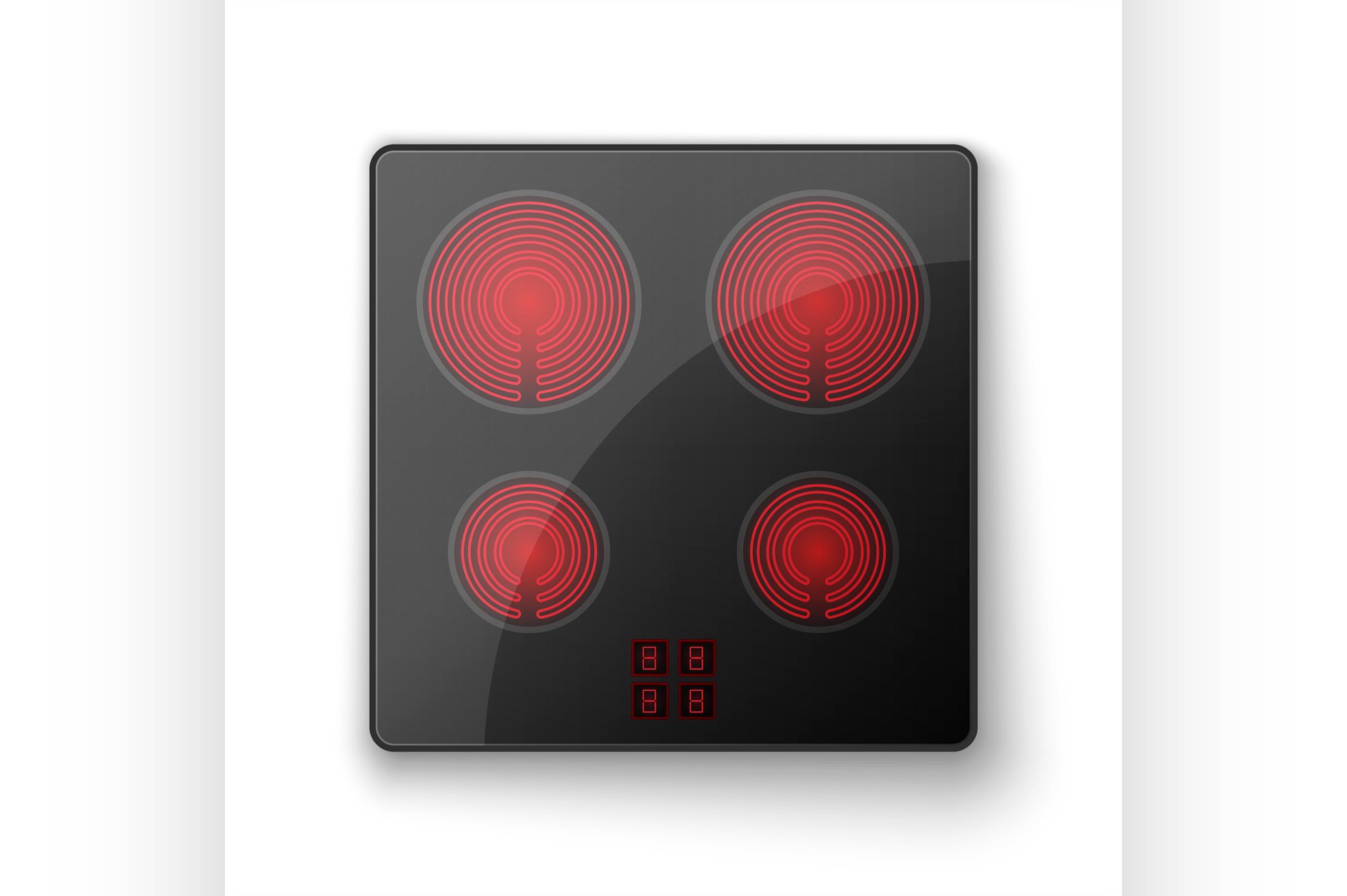 Induction cooking panel (759515) Illustrations Design Bundles