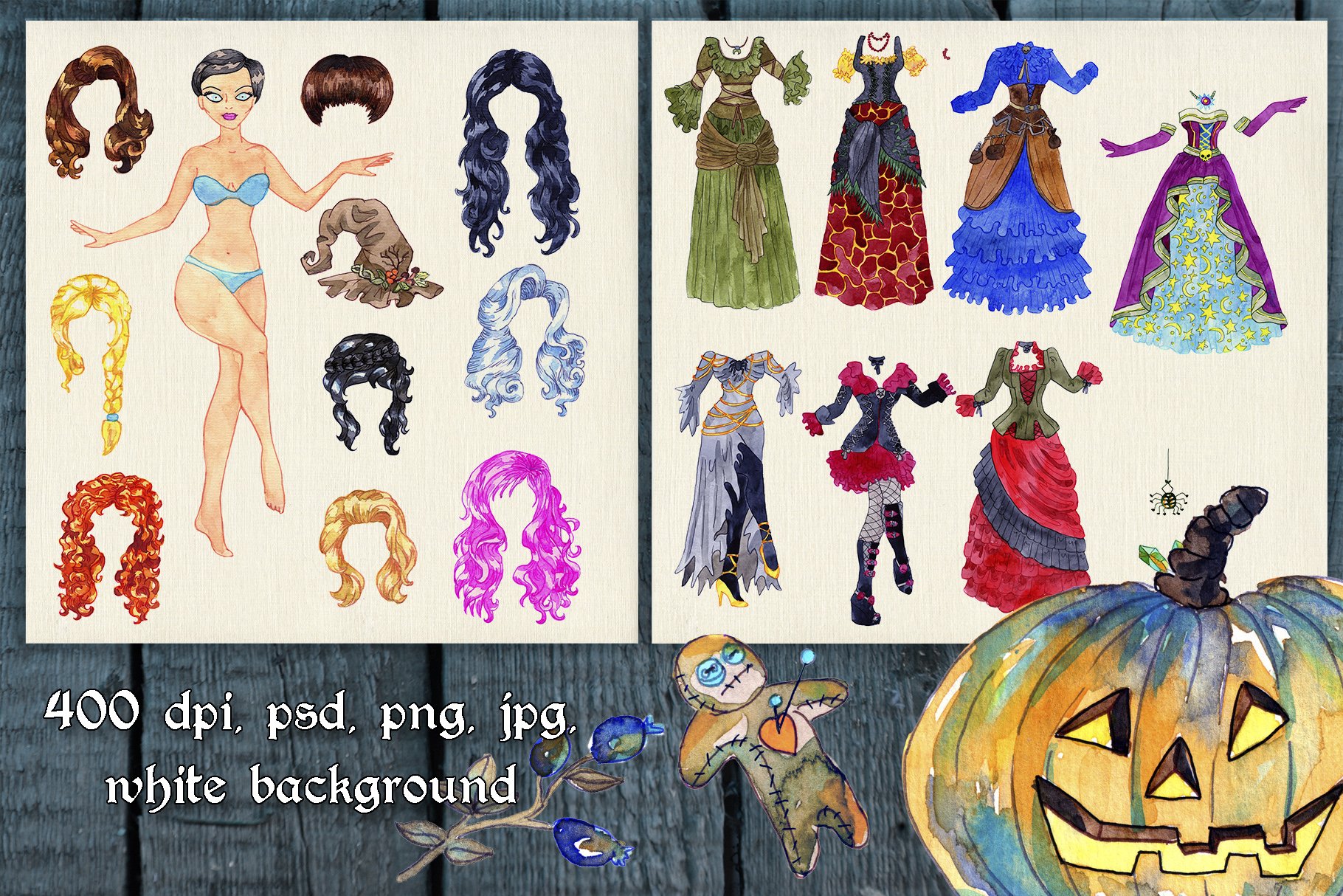 Halloween Design Set (917371) Objects Design Bundles