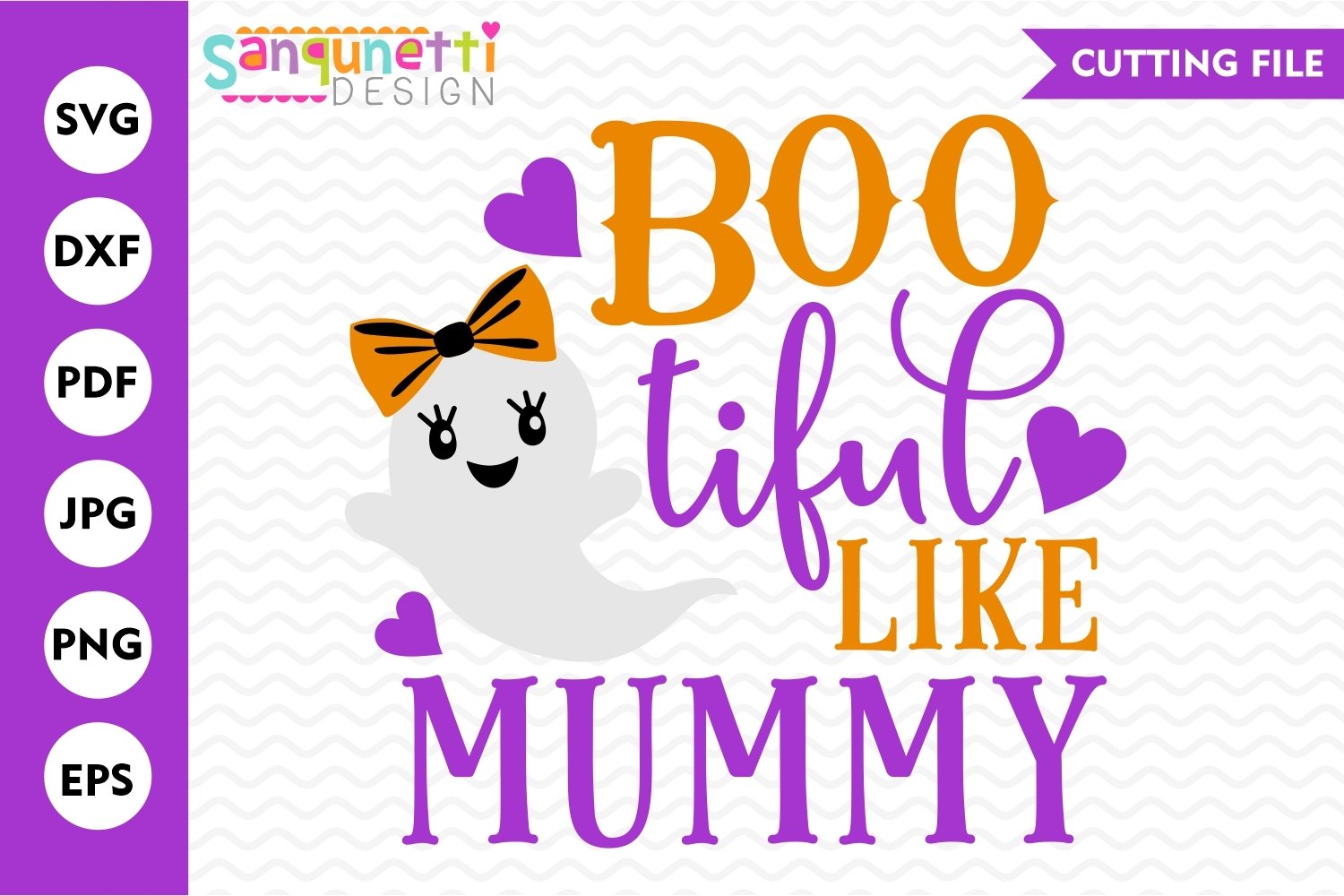Bootiful like mummy SVG, Halloween ghost cut file (314075) | Cut Files