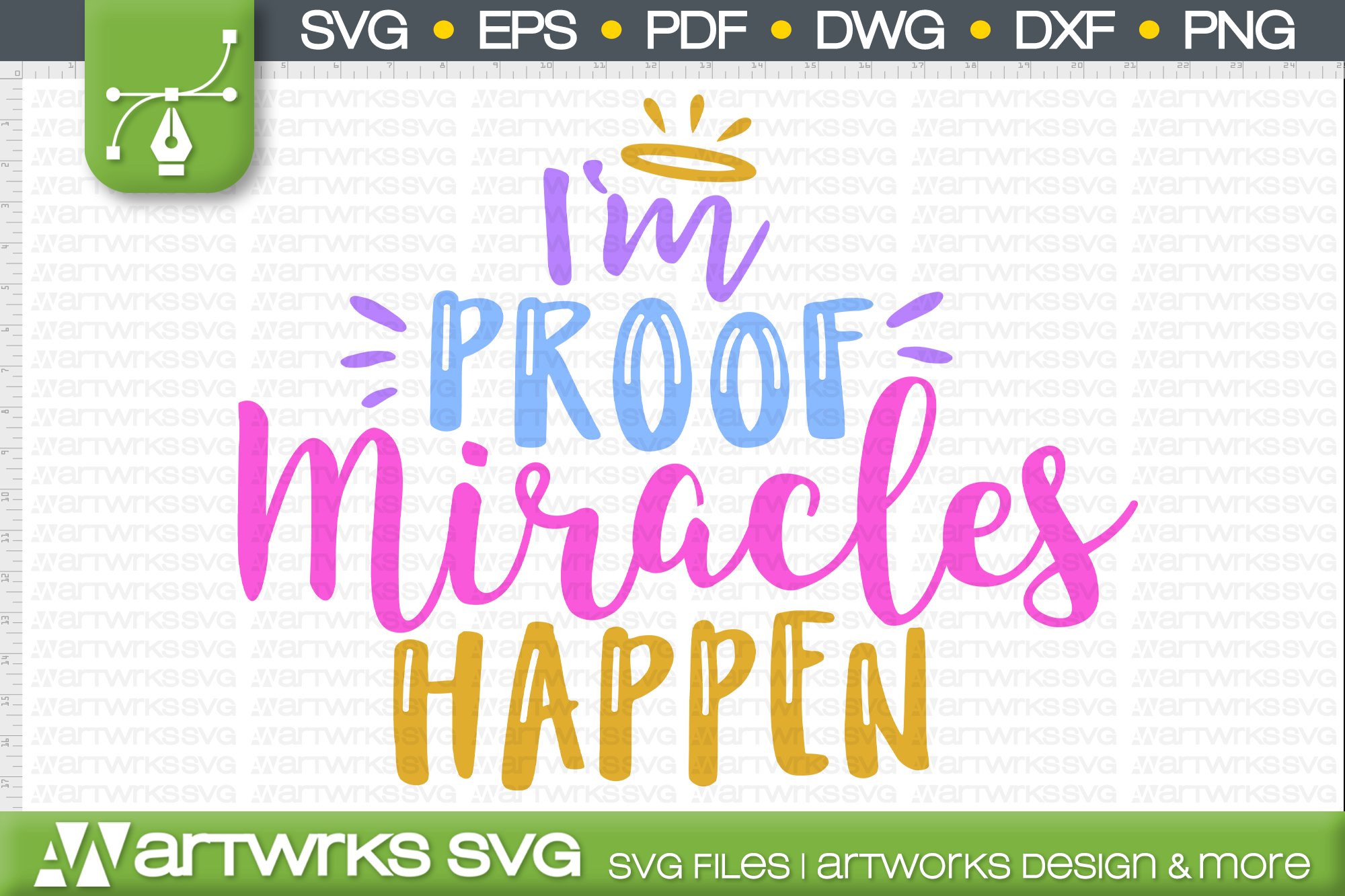 Mom life SVG files for Cricut I'm proof miracles happen (536226