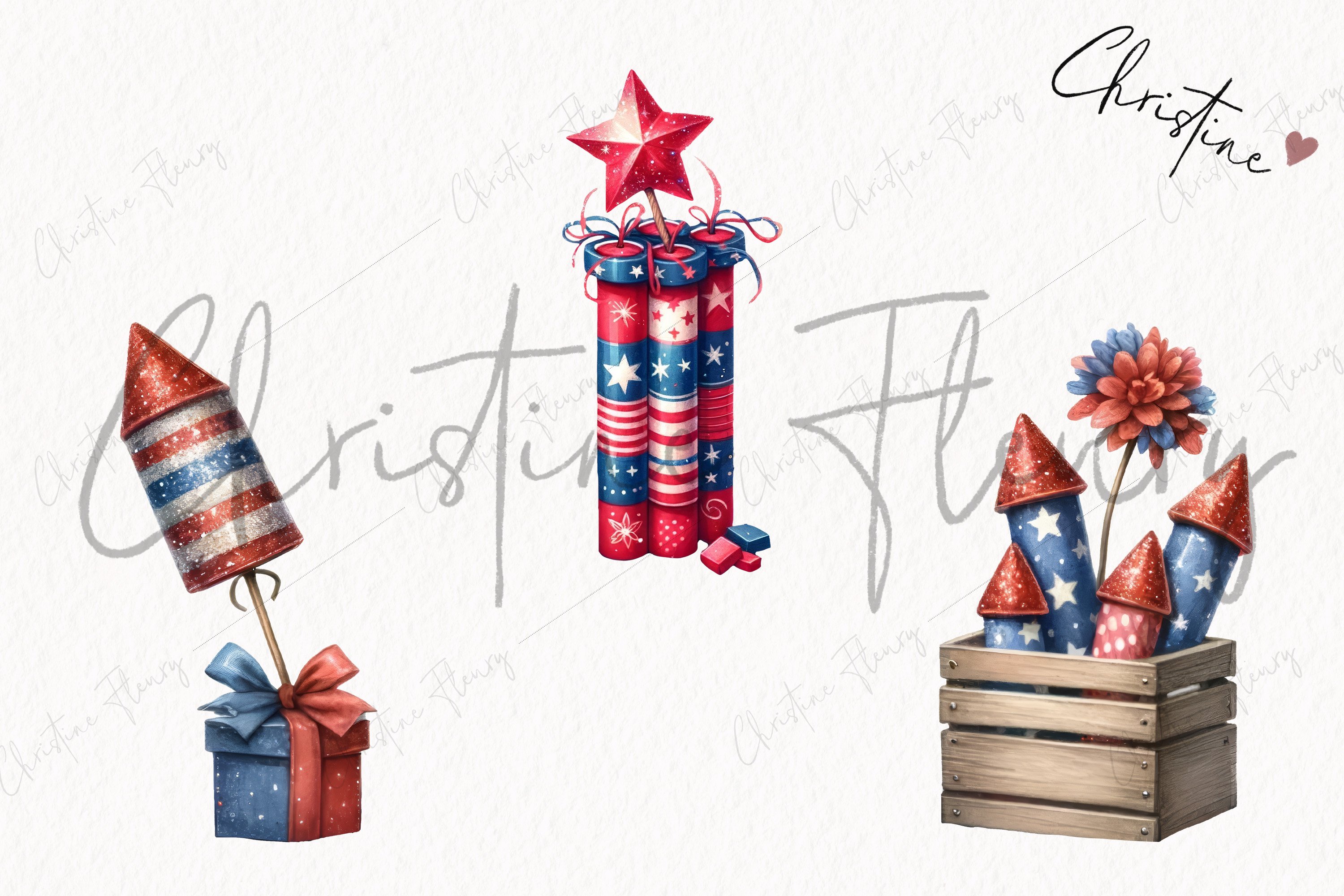 4th Of July Fireworks PNG | Patriotic PNG, image size:3000x2000