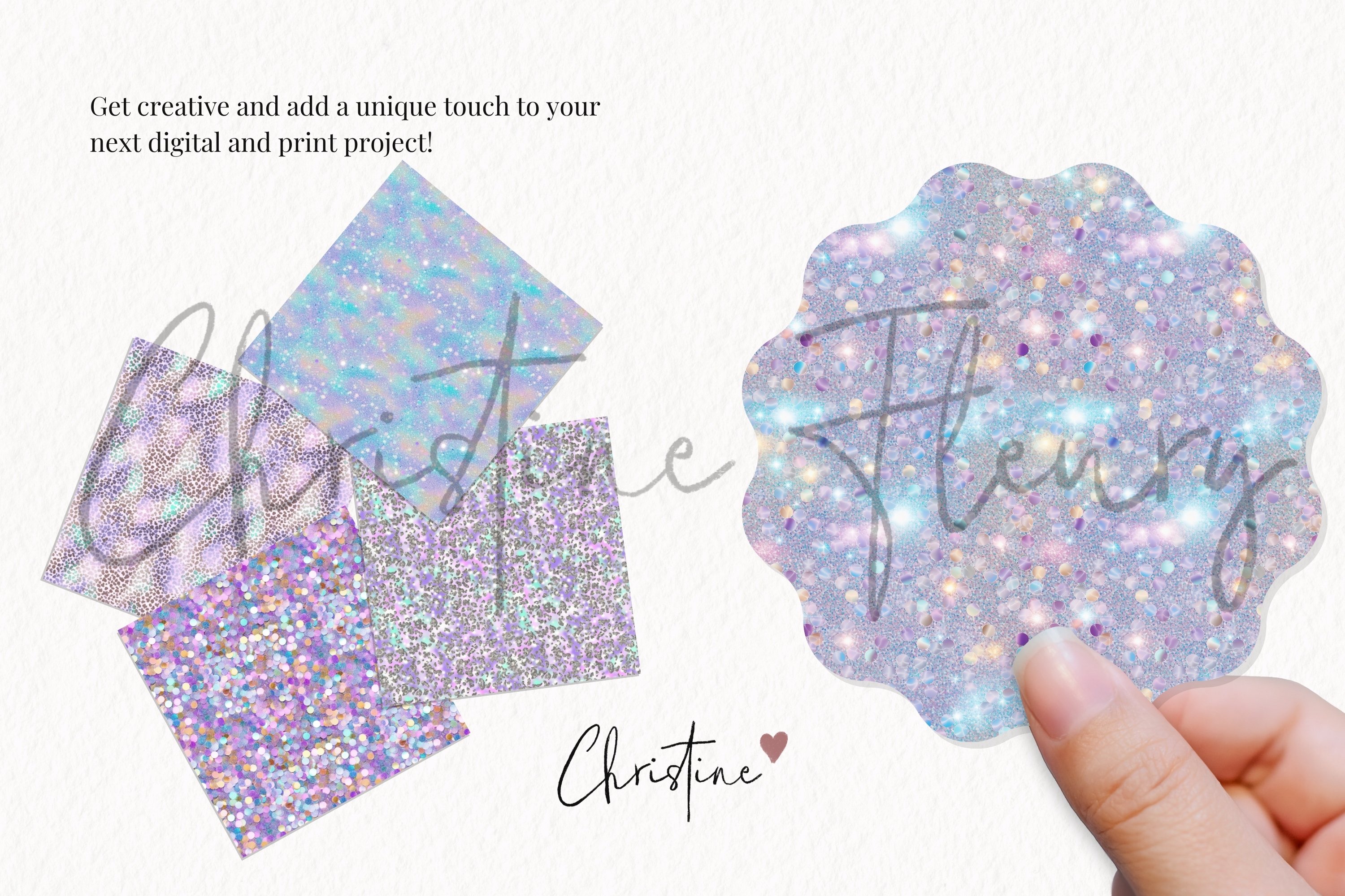 Glitter Printing On Paper