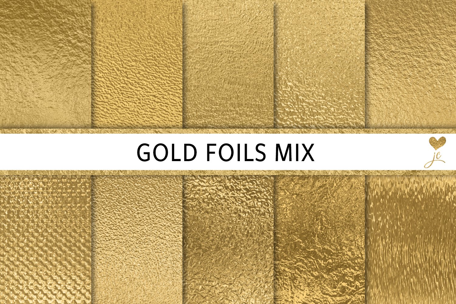 Gold Foils Mix (56277) Textures Design Bundles