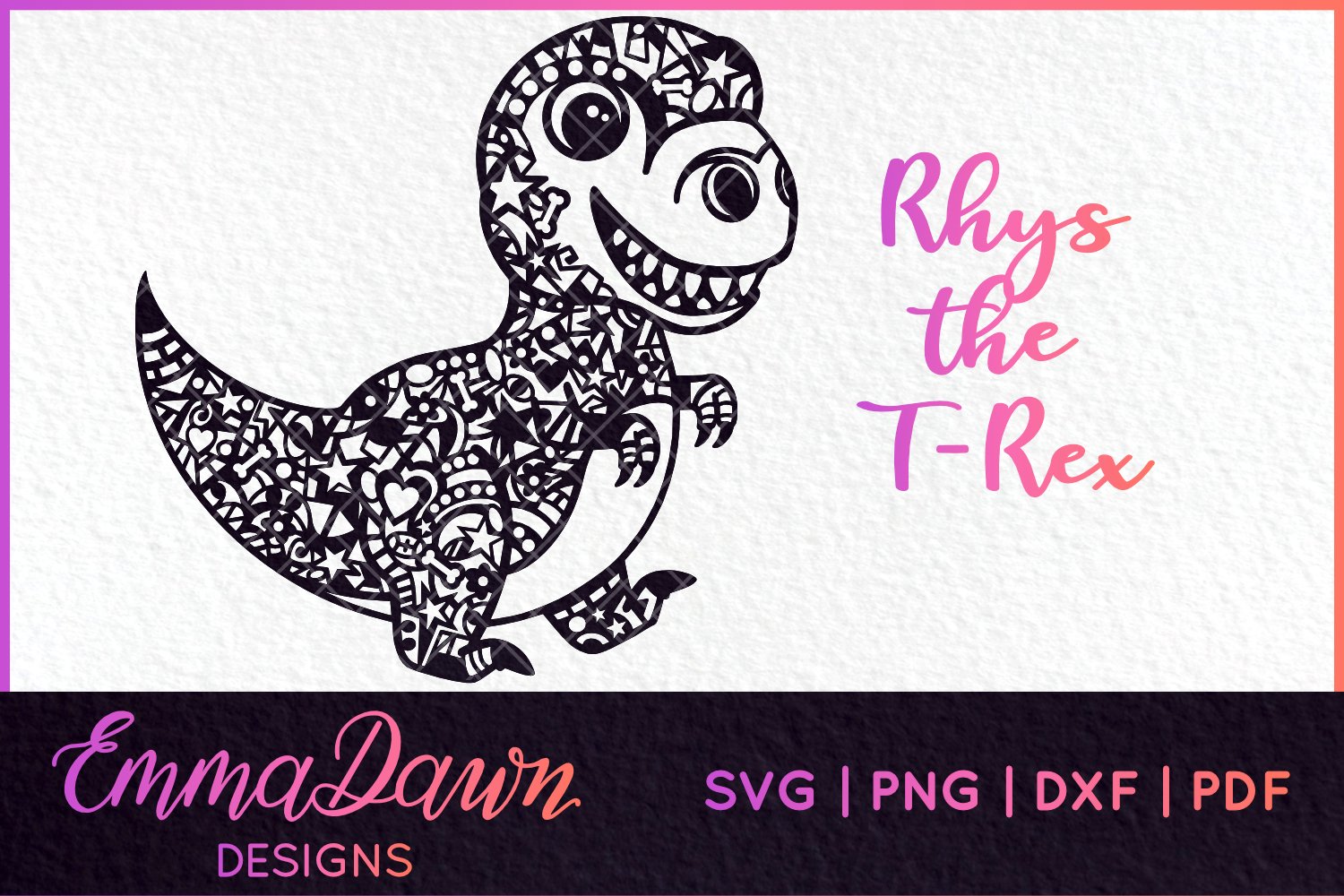 THE CUTE DINOSAUR BUNDLE SVG MANDALA / ZENTANGLE DESIGNS (1016487