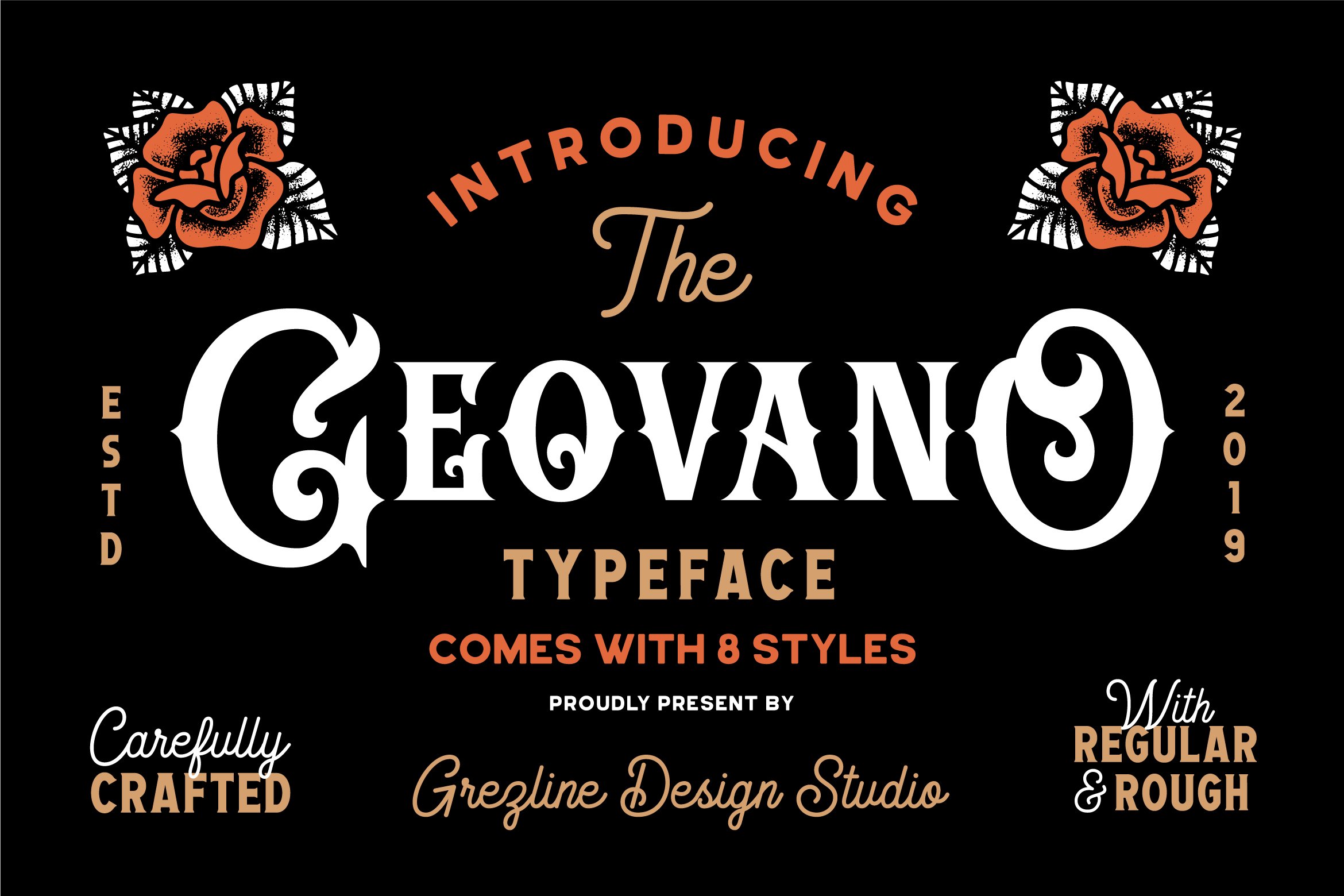 Geovano - Vintage Font Family