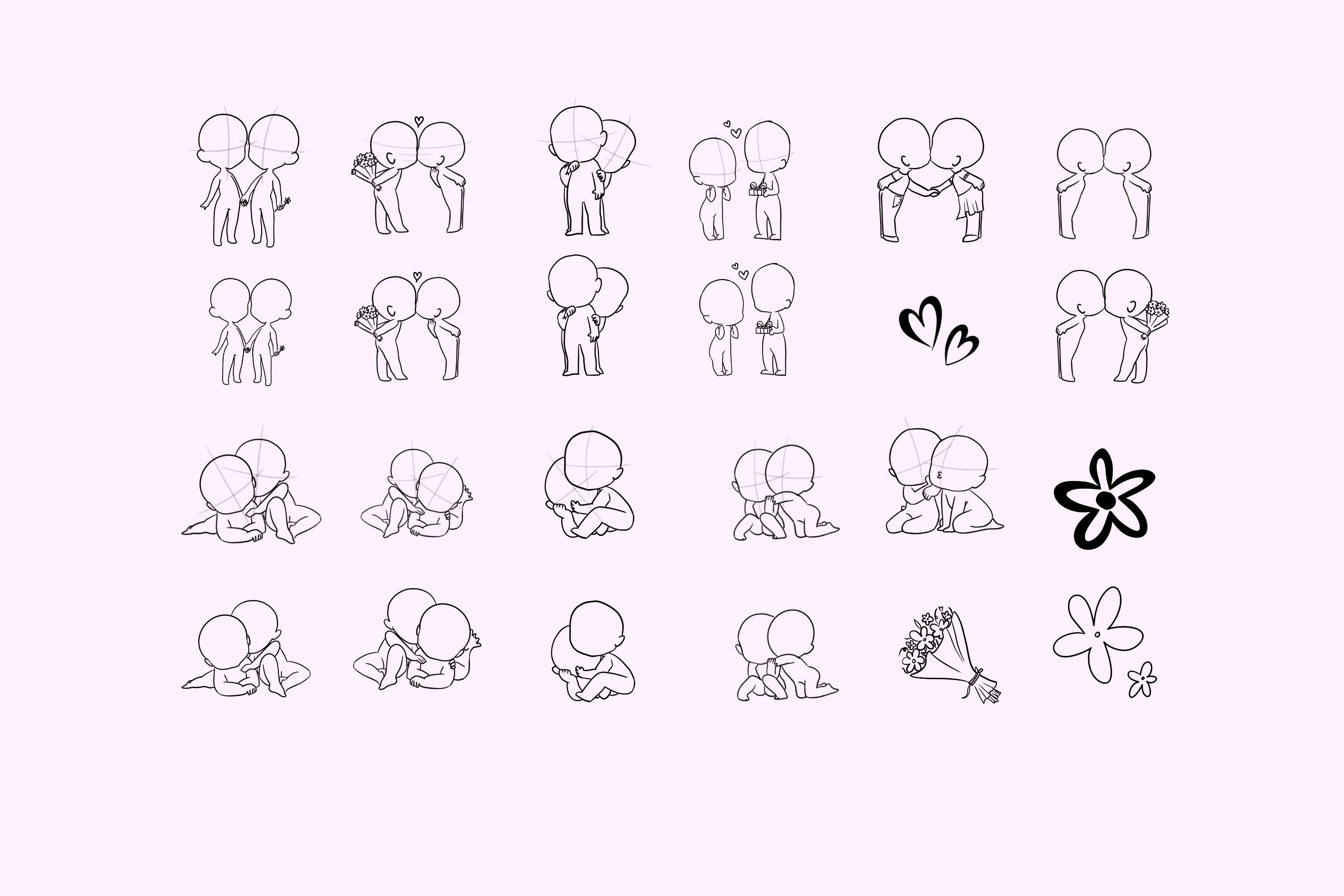 How To Draw Chibi Couple