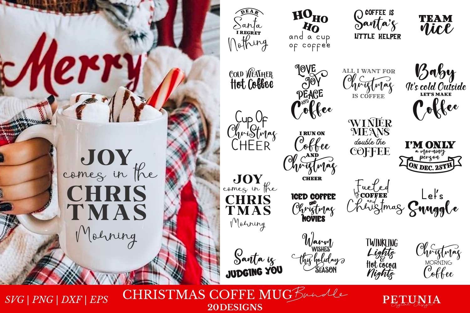 Christmas Coffee Mug SVG Bundle | Funny Christmas Sayings, image size:1500x1000