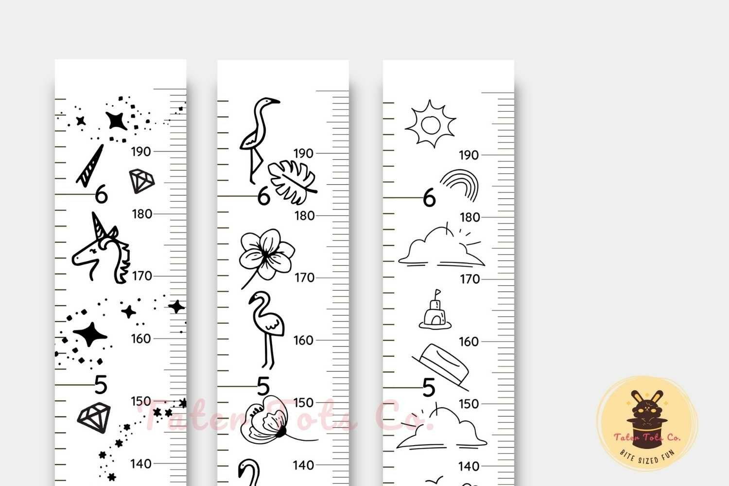 coloring-doodle-art-height-charts-for-kids-meter-rulers