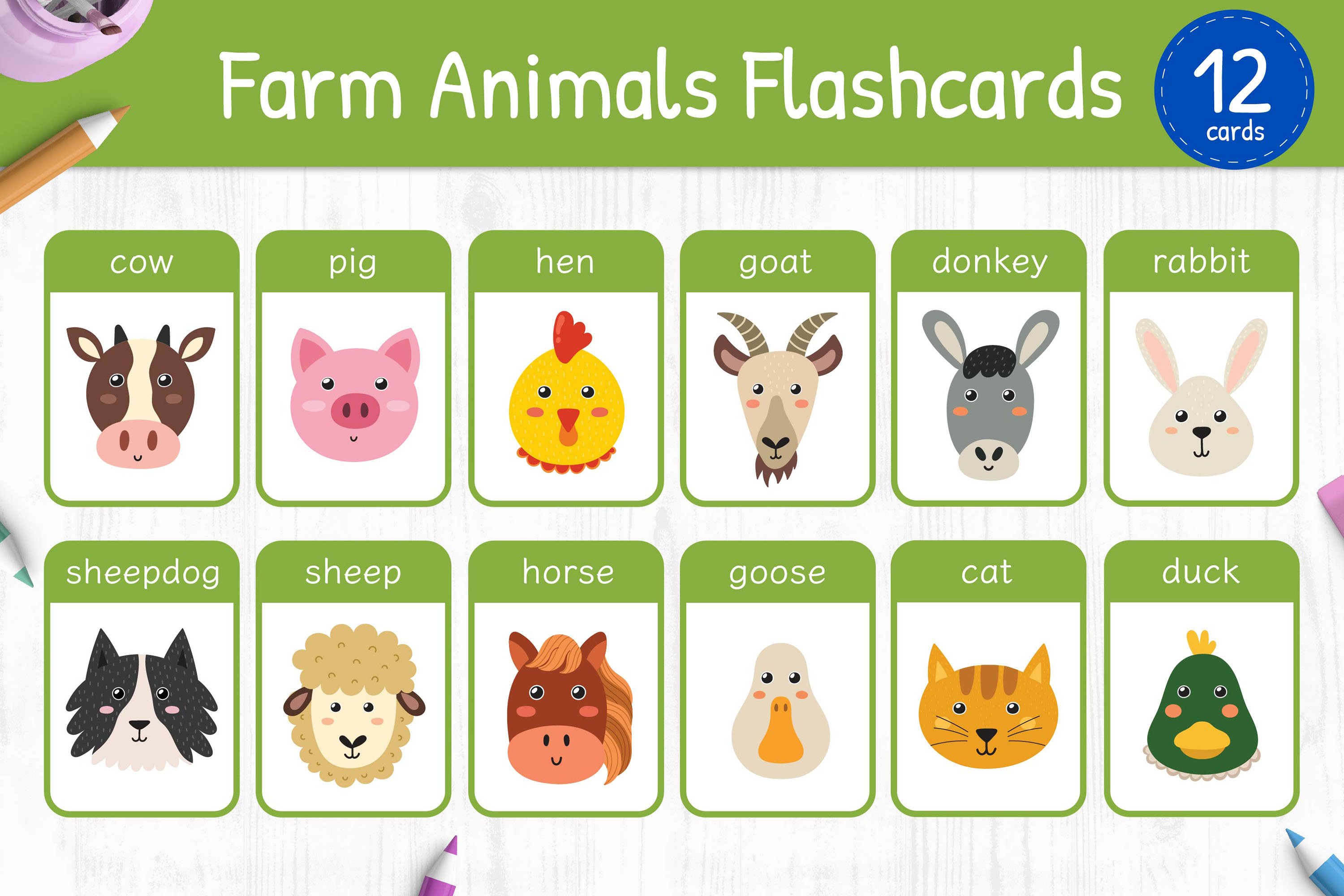 Farm Animals Flashcards Teaching Resources Vrogue co