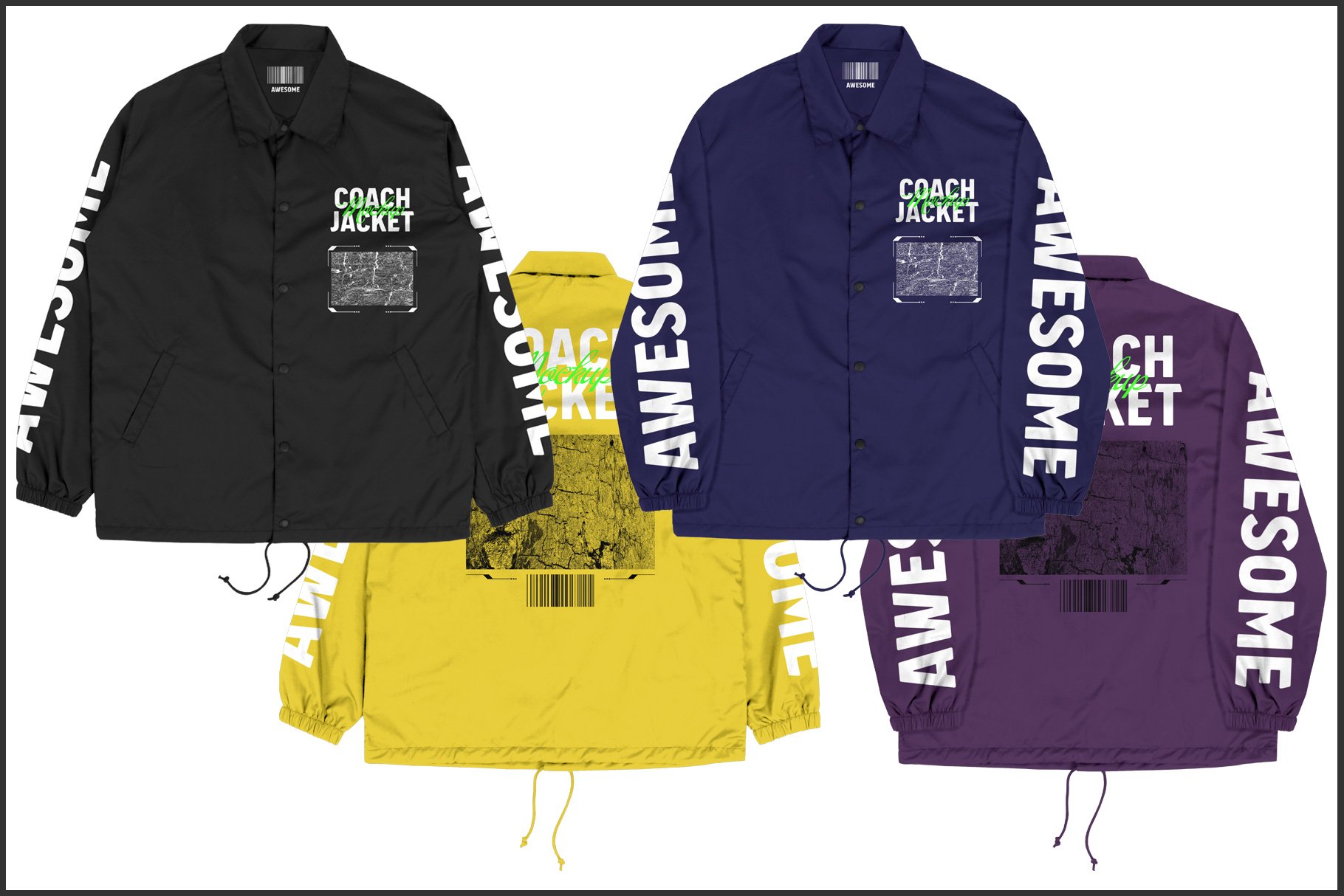 Jacket Bundle Collection Mockup