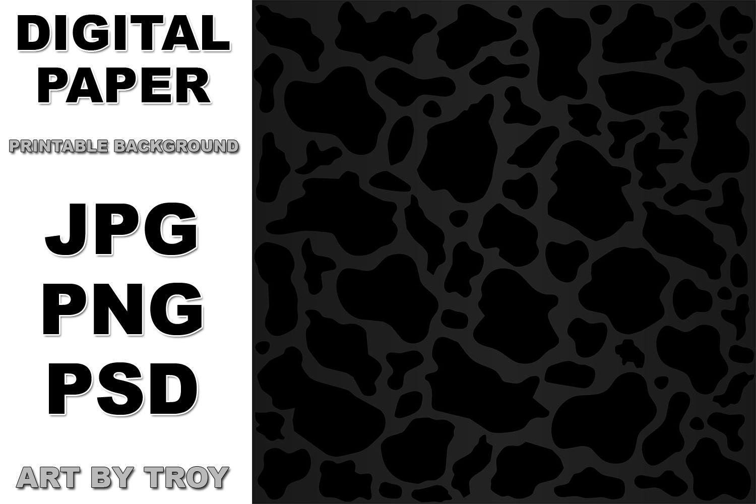 Cow Print Digital Paper Background Sublimation Design premium-vector-cow-milk-skin-animal-print-fashion-collection-background-zoo-safari-seamless-pet-pattern-background