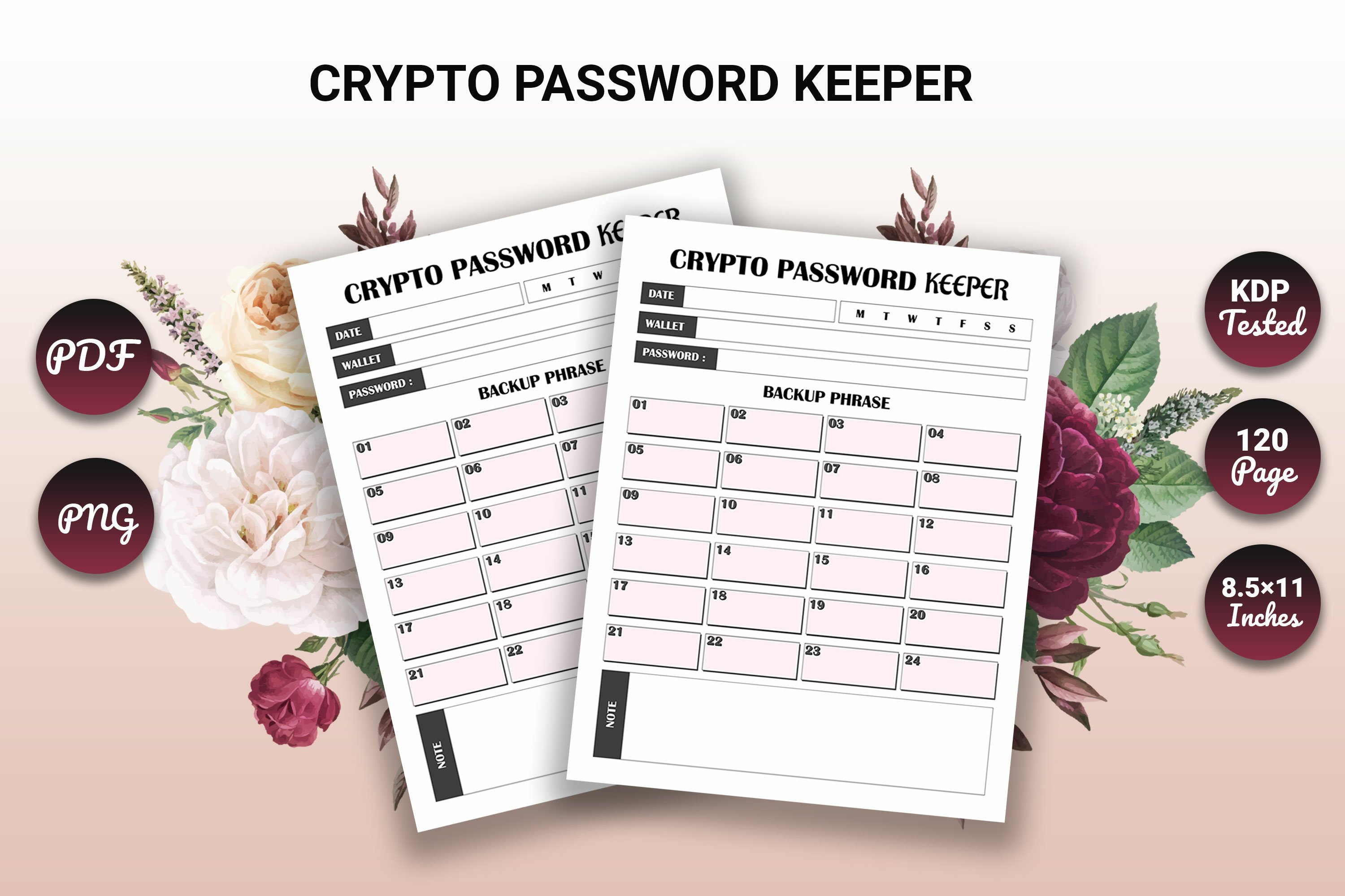 Crypto Password Keeper KDP Interior (2535236)