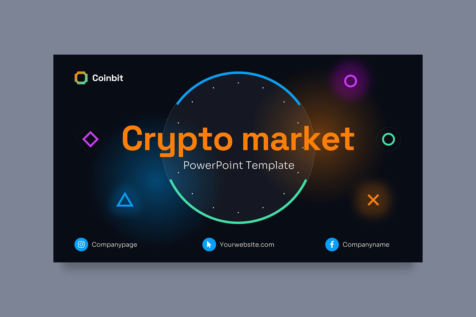 Cryptocurrency PowerPoint Presentation Template (1718447)