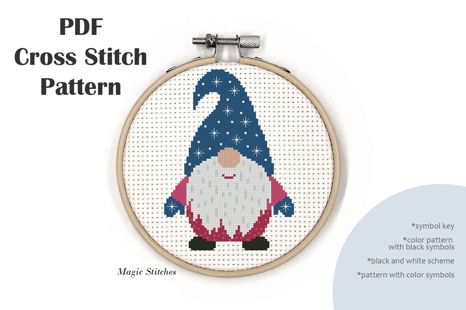 Funny Christmas Gnome Cross Stitch Pattern PDF File funny-christmas-gnome-cross-stitch-pattern-pdf-file