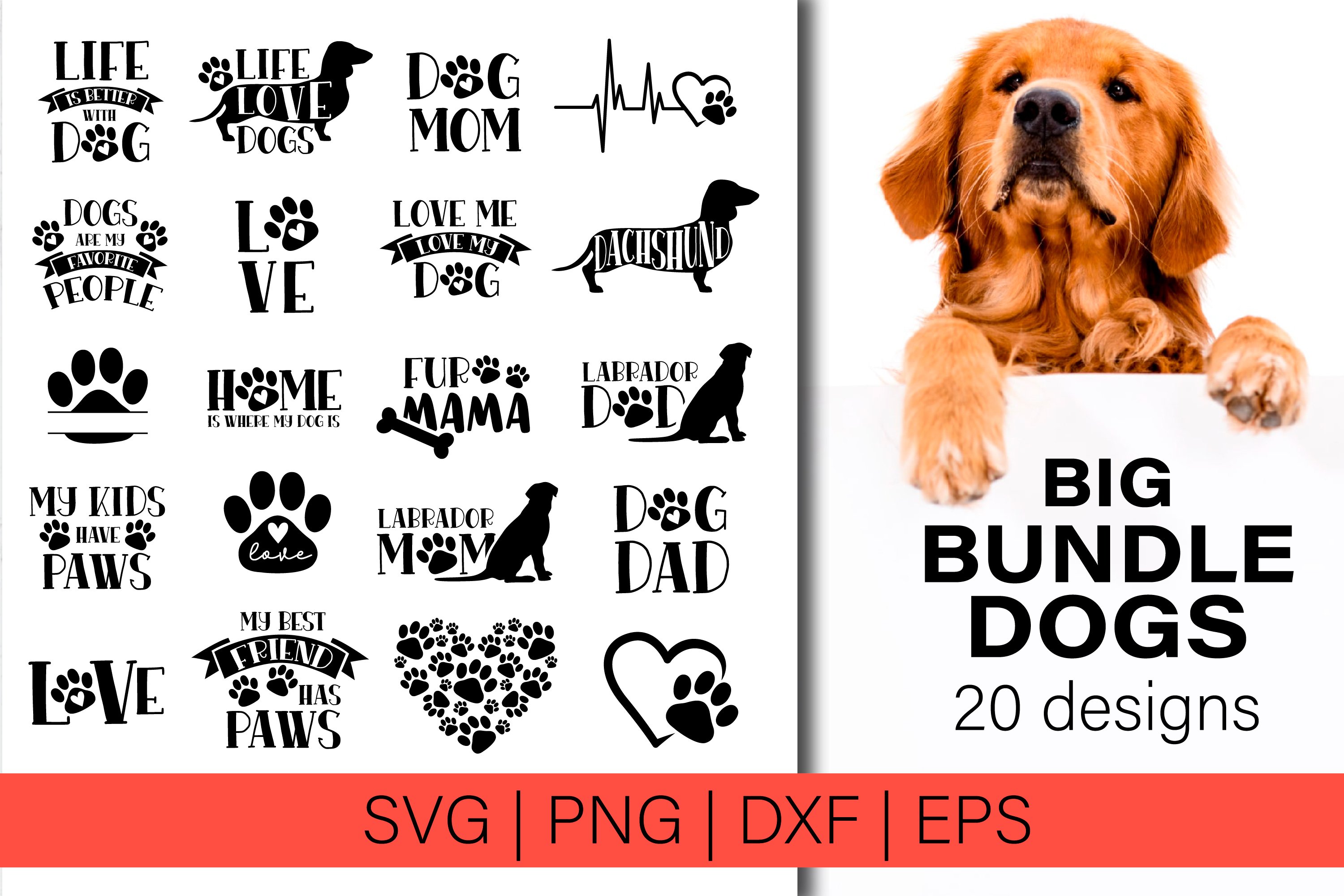 dog cut files for cricut dog bowl svg png jpg dxf files Dog svg bundle ...