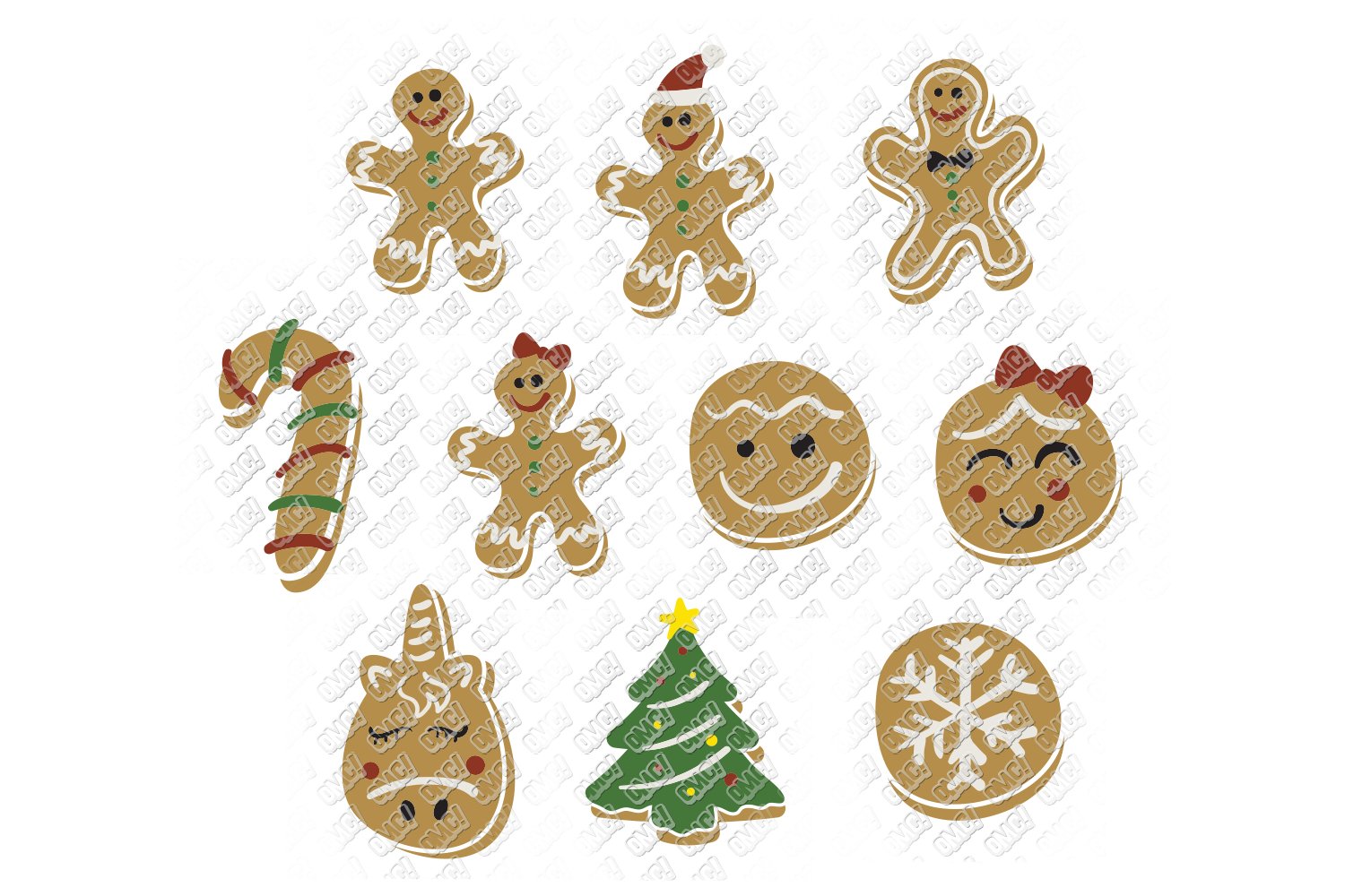 Christmas Cookies SVG Bundle in SVG, DXF, PNG, EPS, JPEG (151264) | Cut