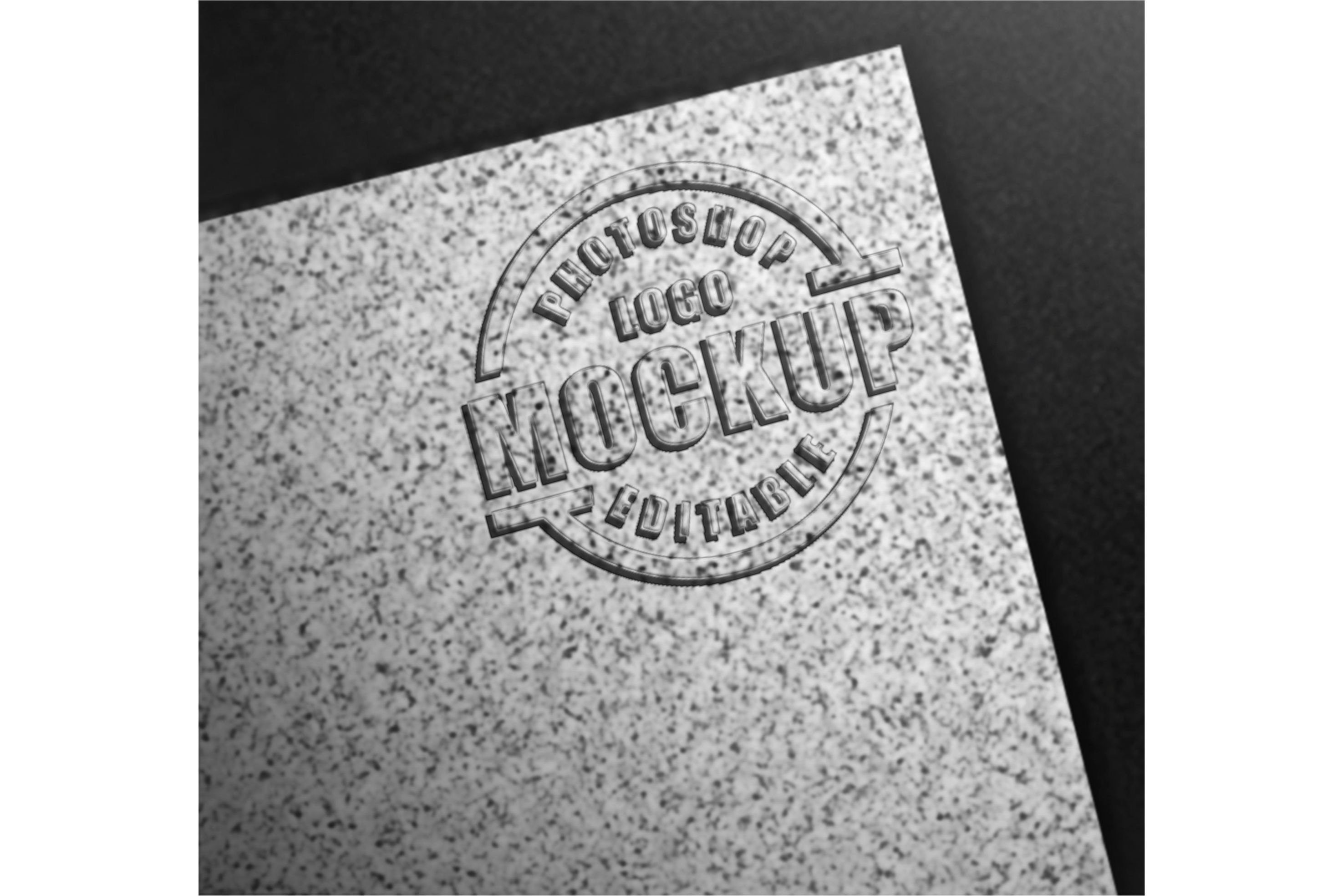 Download Logo Mockup Editable Emboss Paper 857746 Branding Design Bundles