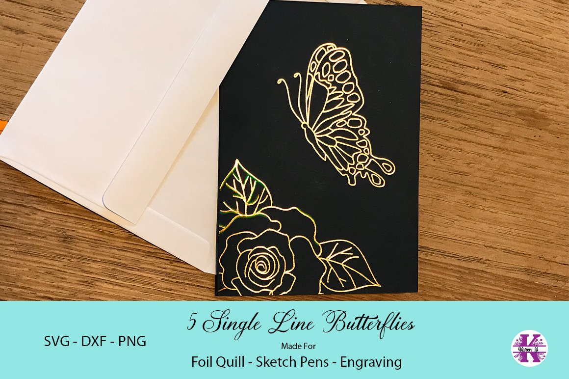 Butterflies |Foil Quill|Single Line Designs (269141) | Single Line ...