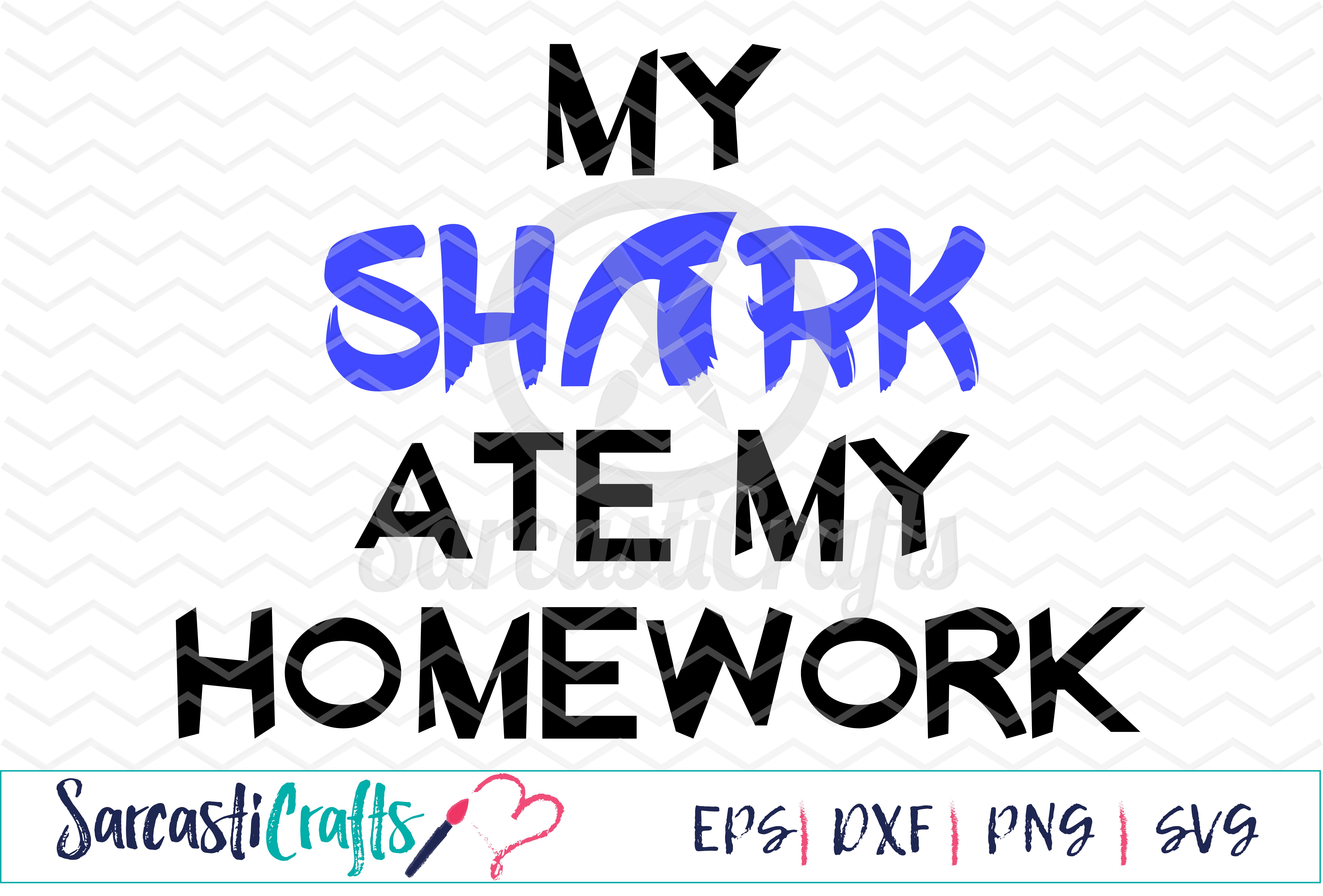 Shark homework picture