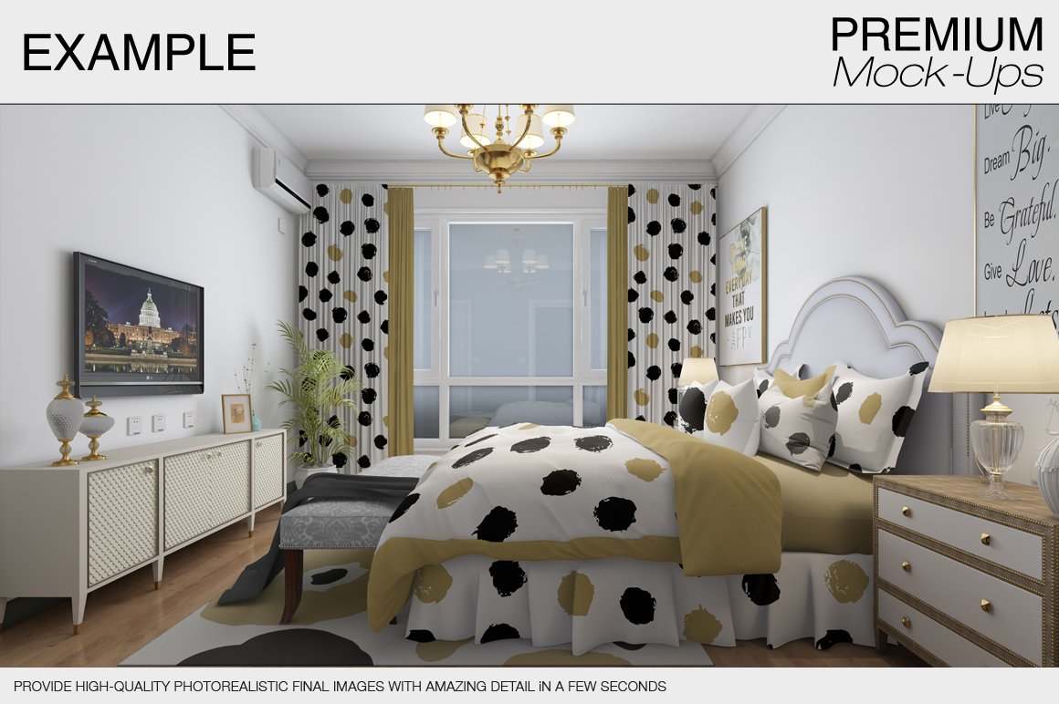 Bedding Mockup Set example image 10