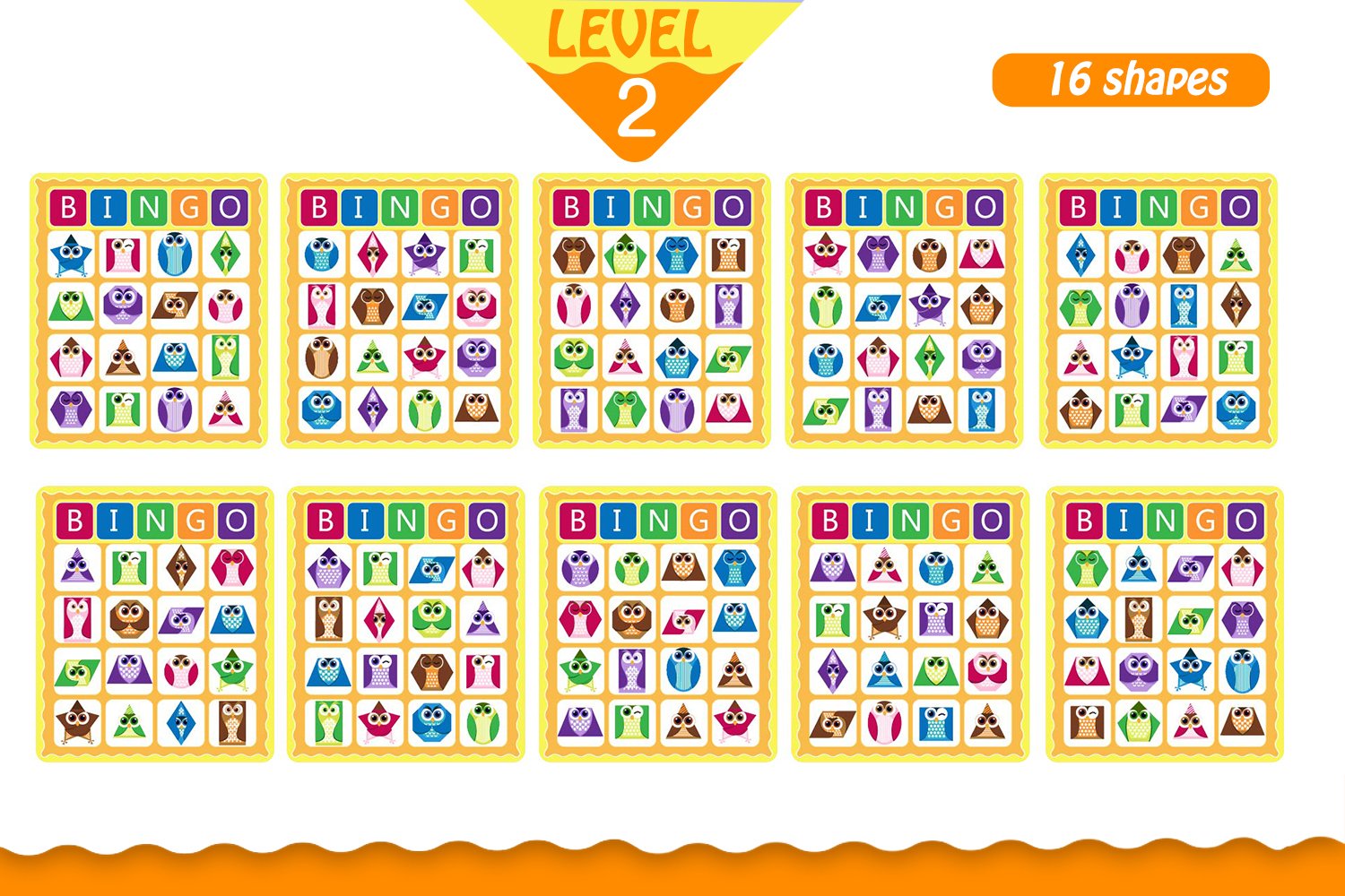 Educational bingo game (428662) Card Making Design Bundles