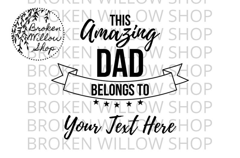 This Amazing Dad Belongs To SVG, DXF, Png, Jpg, Eps Zip File (674753