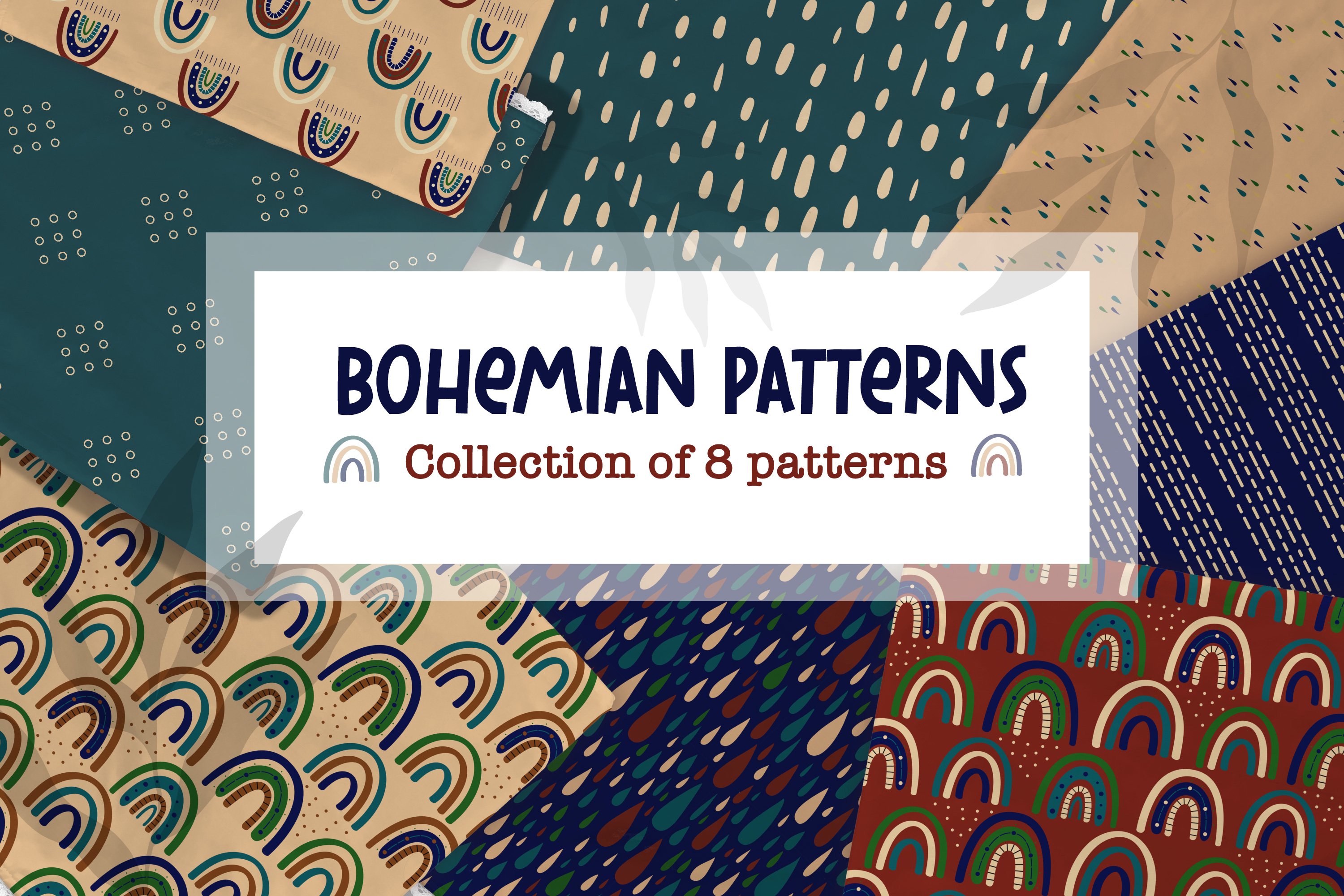 Modern Bohemian patterns. Boho pattern collection (1090971) Patterns