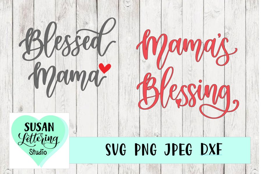 Blessed mama mamas little blessing svg bundle 4 designs 415731