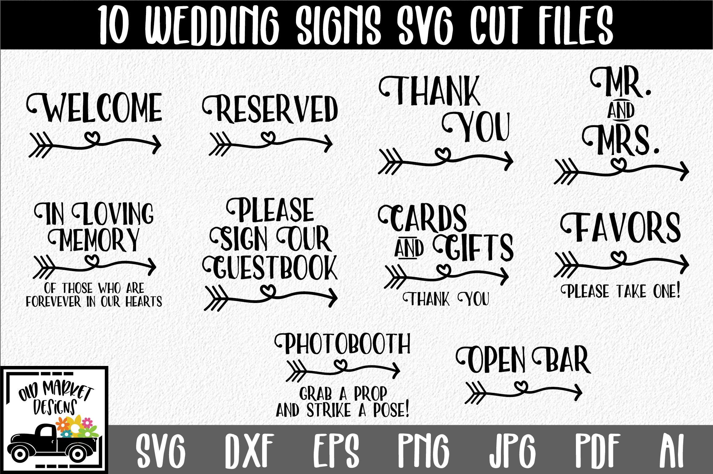 Download Wedding Signs Svg Cut Files 346692 Svgs Design Bundles