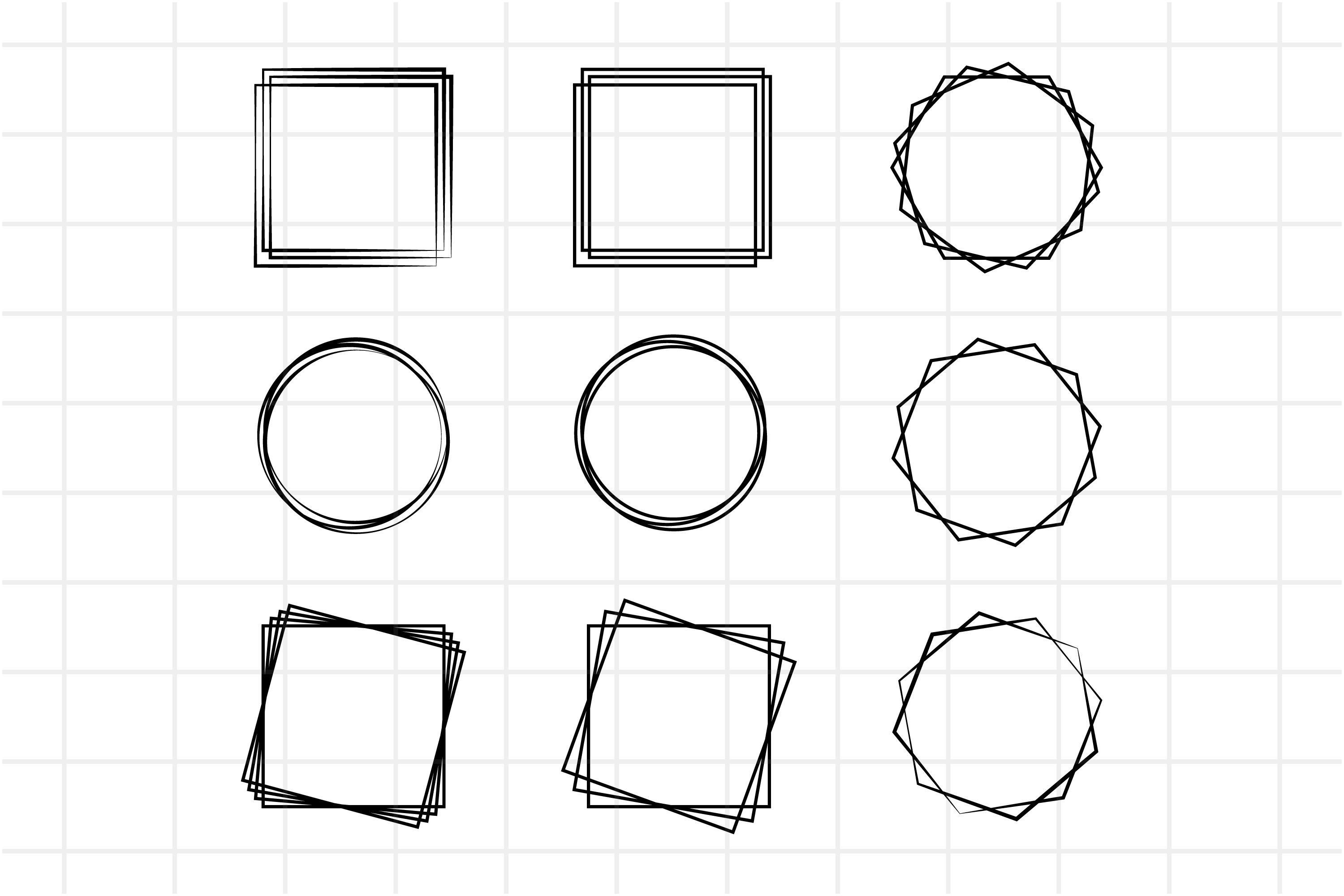 Geometric Frames SVG Bundle. Cut file for Cricut. (670367) Cut Files