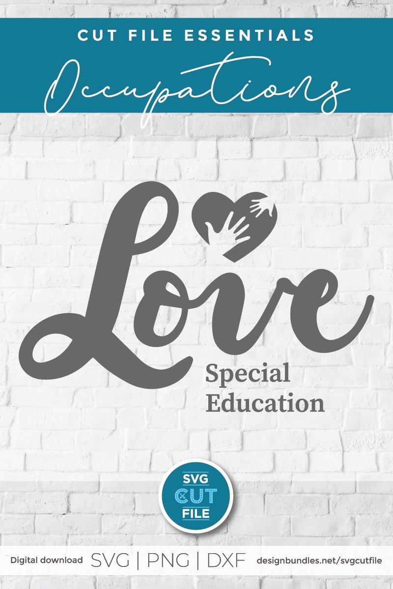 Download Love special education svg - a SPED teacher svg file (766862) | Cut Files | Design Bundles