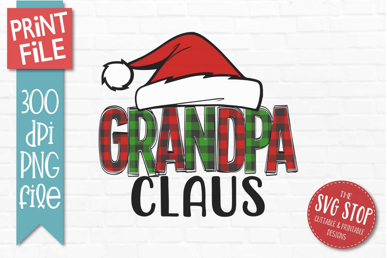 Grandpa Claus Sublimation |Family 