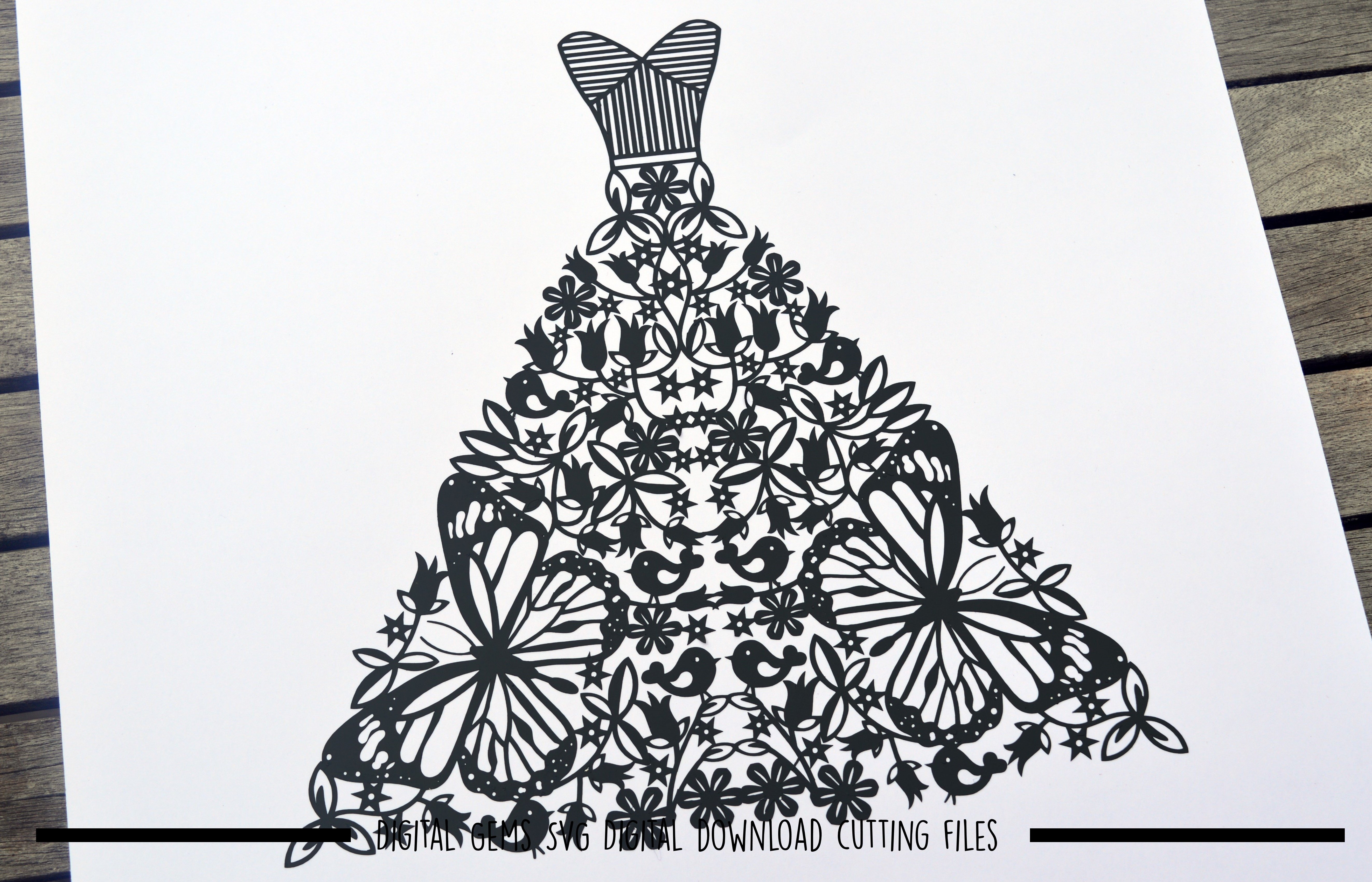wedding dress paper cut out Folded Doily Tutorial (for the bottom half of a wedding dress)