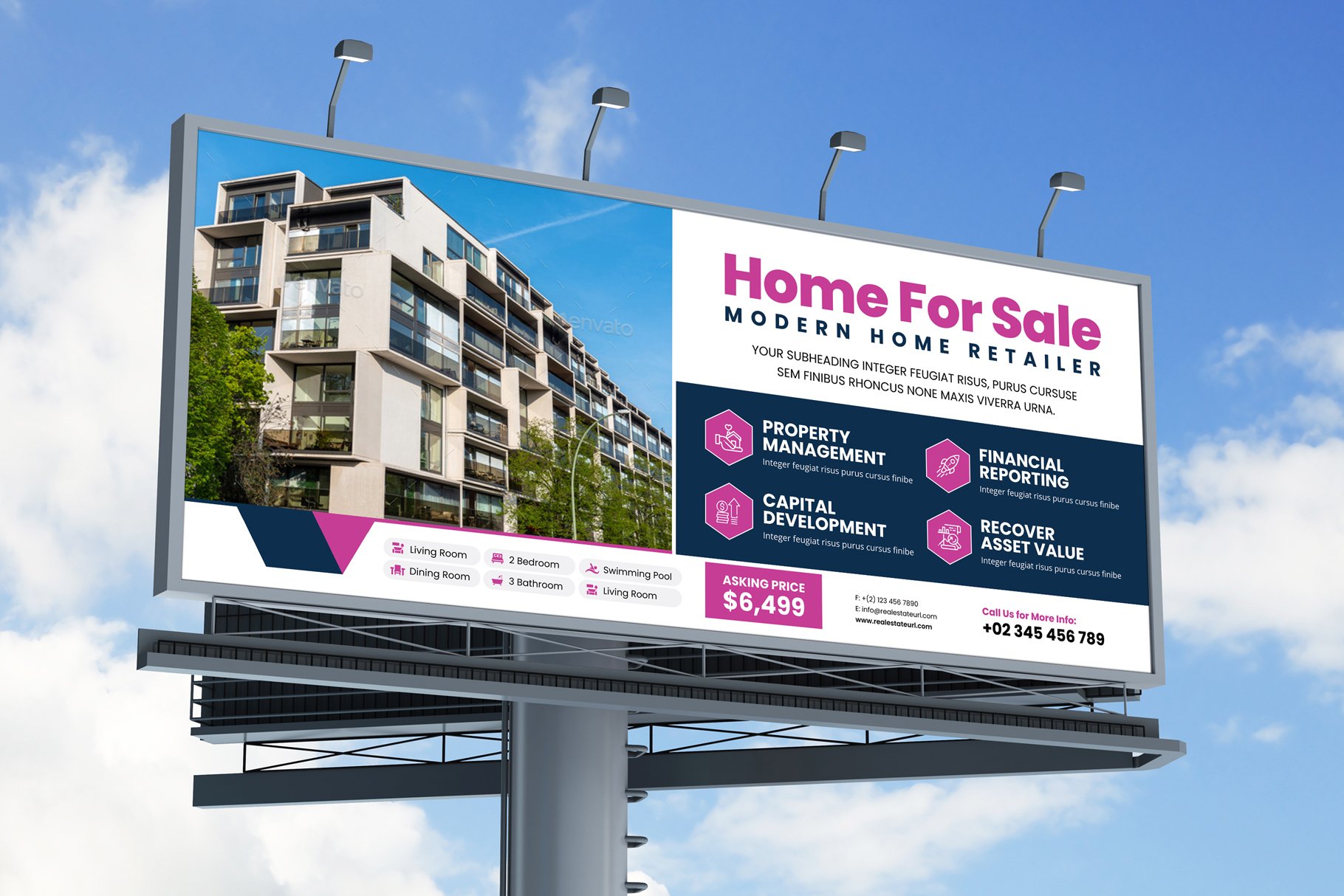 Real Estate Billboard Signage v2 (196425) Flyers Design Bundles