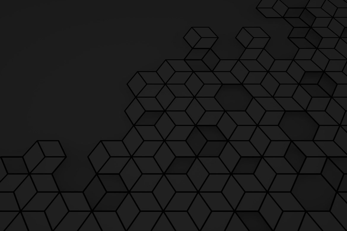 Black Hexagon Backgrounds (567066) | Backgrounds | Design Bundles
